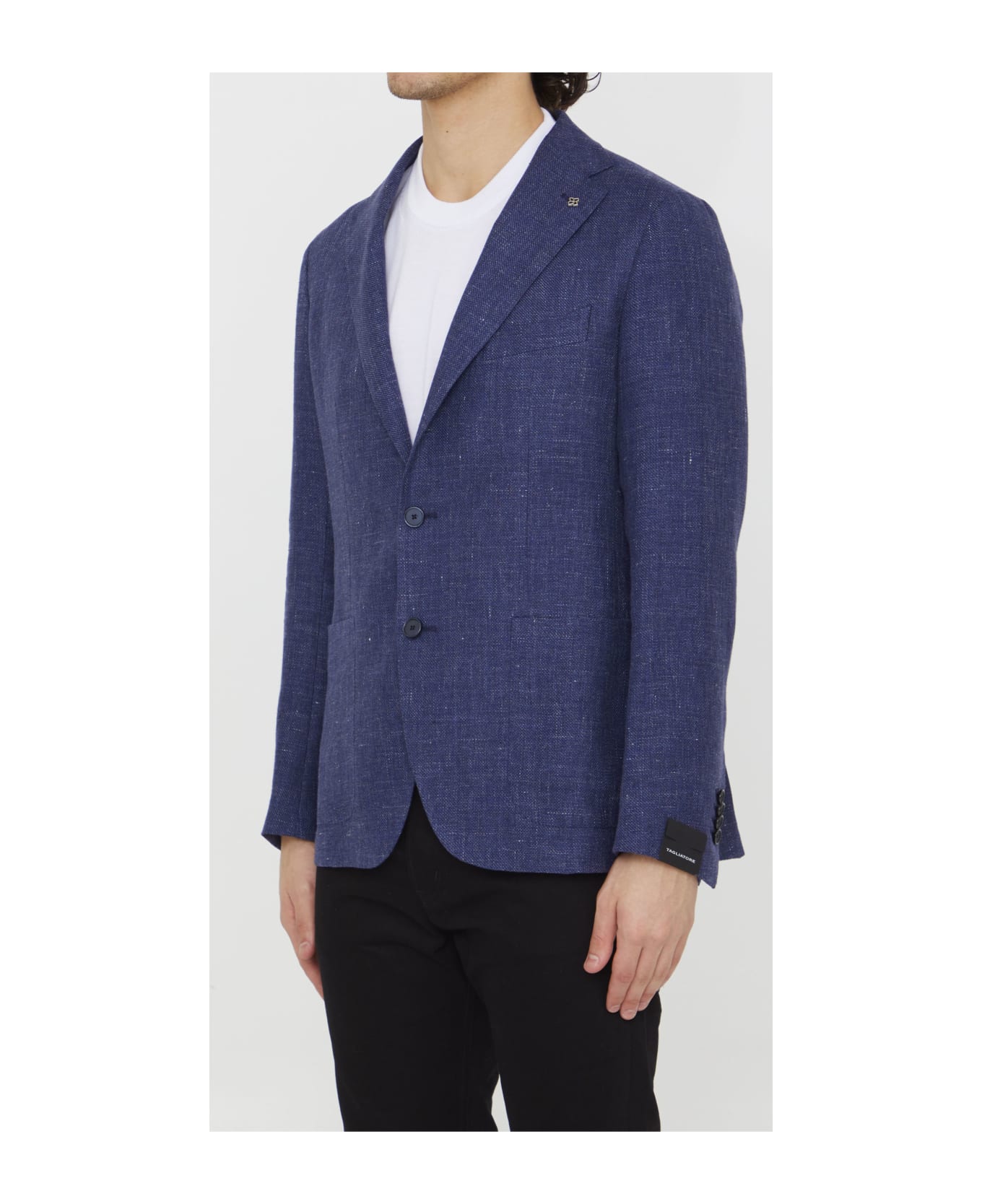 Tagliatore Linen And Wool Jacket - BLUE