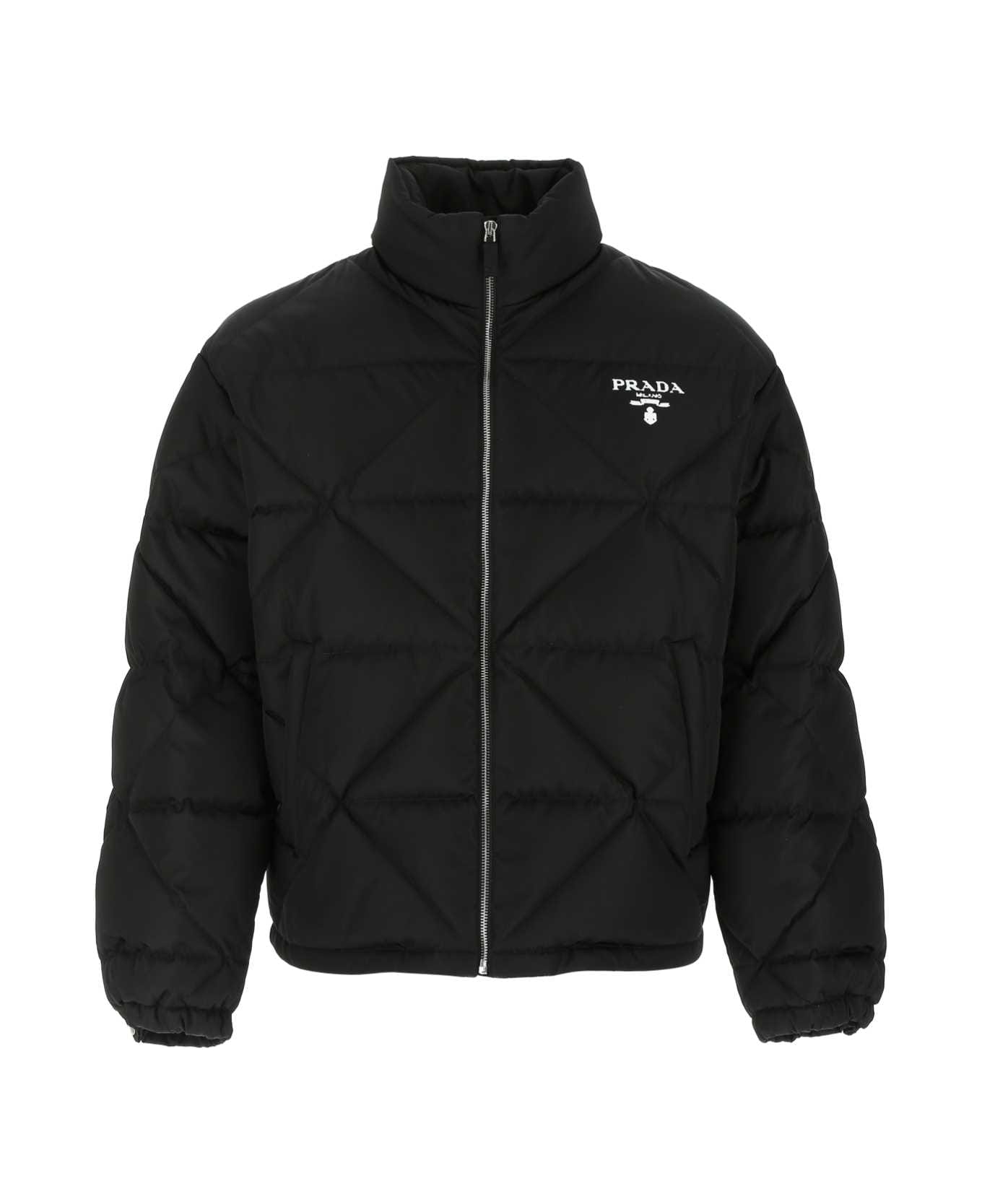 Prada Black Re-nylon Down Jacket - F0002