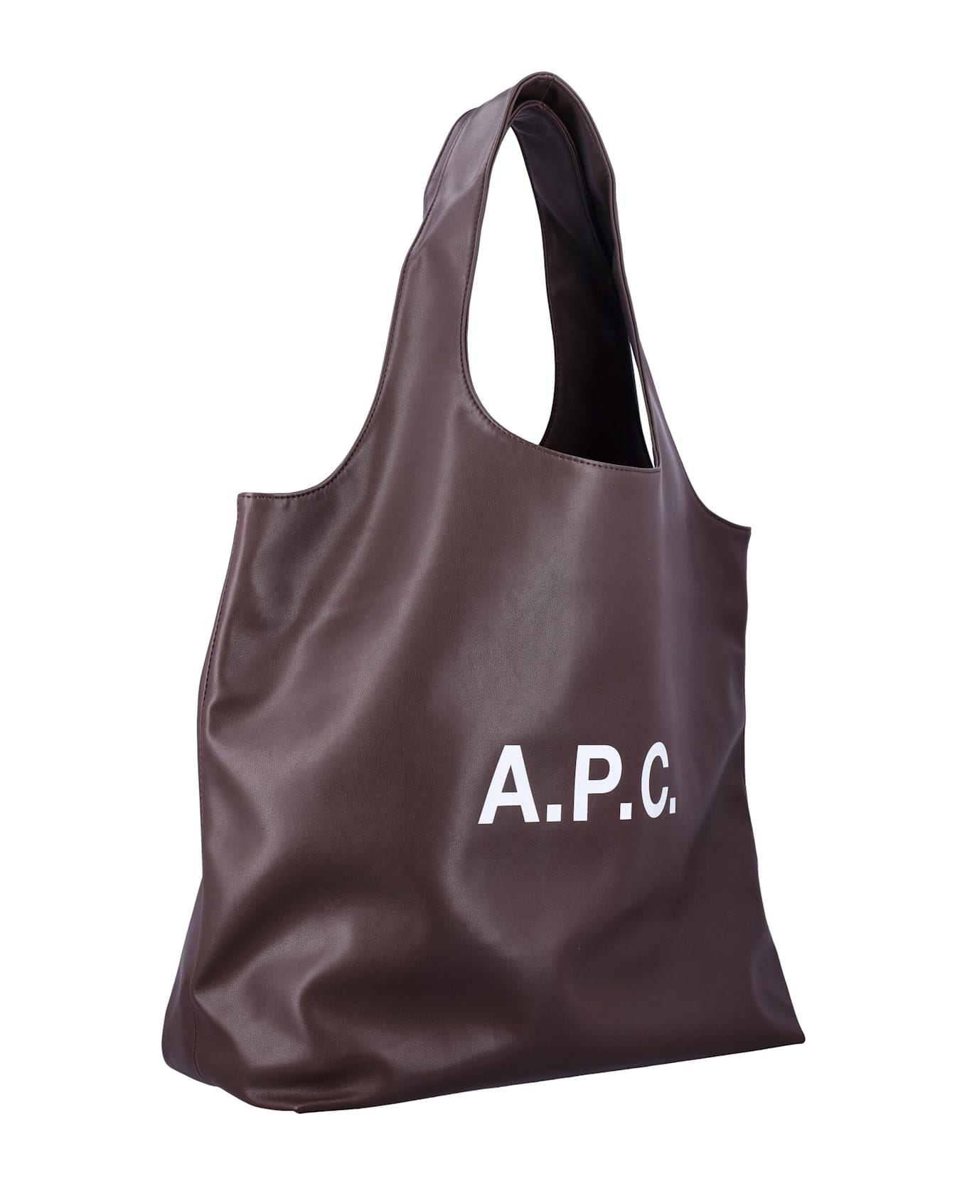 A.P.C. Ninon Tote Bag - DARK BROWN
