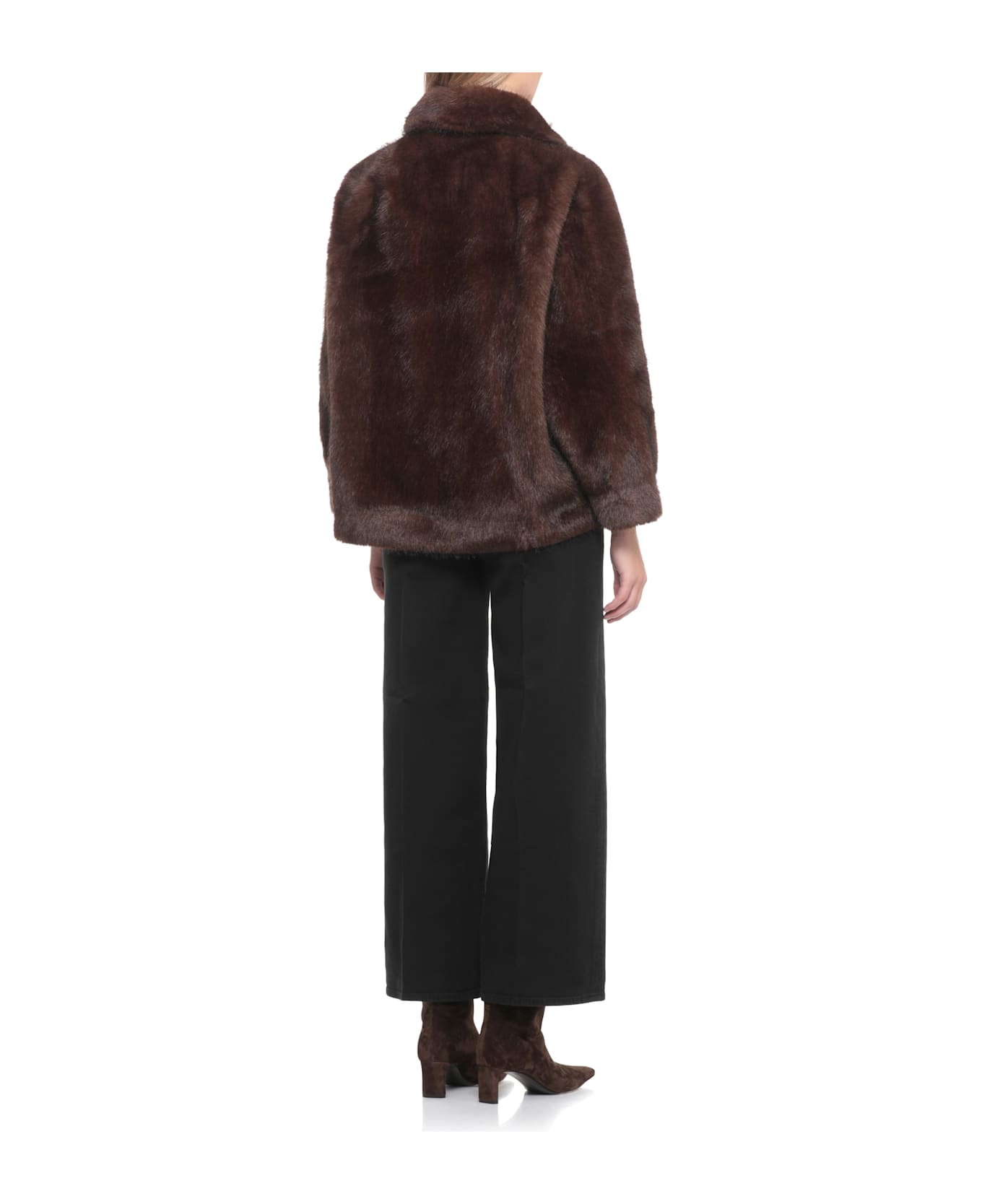 Valentini 1972 Synthetic Fur Coat - Brown