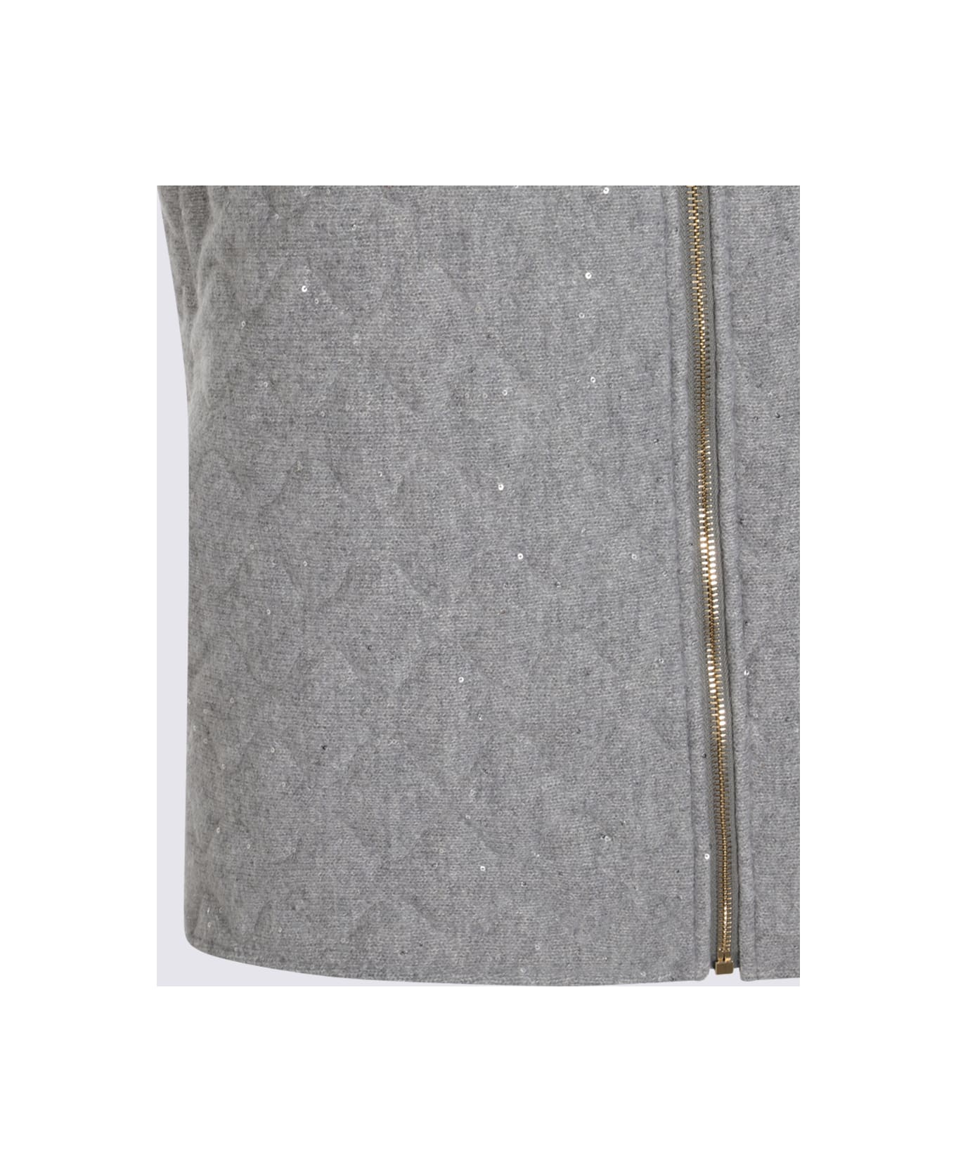 Fabiana Filippi Grey Down Jacket - Roccia