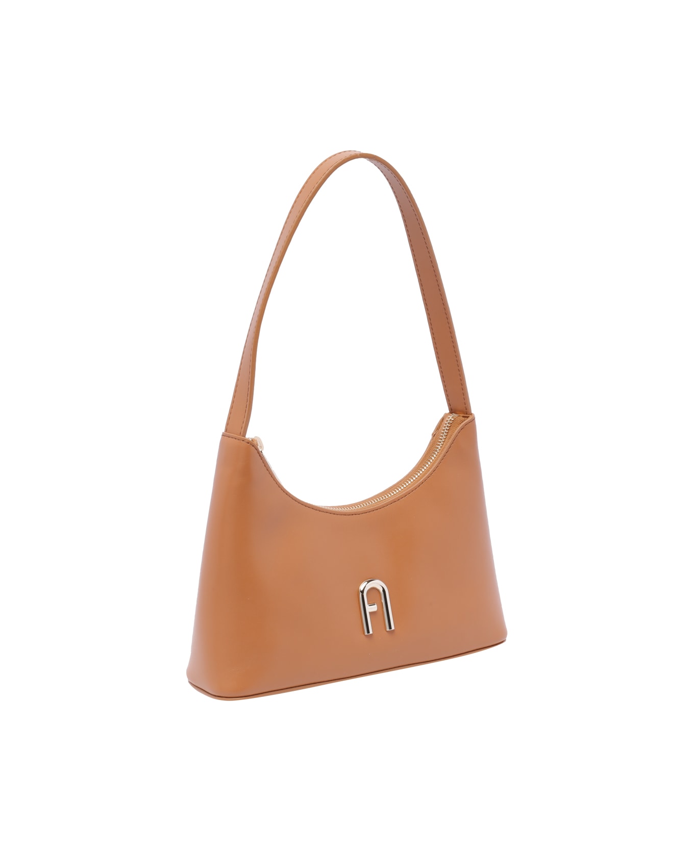 Furla Mini Diamante Shoulder Bag - Brown ショルダーバッグ