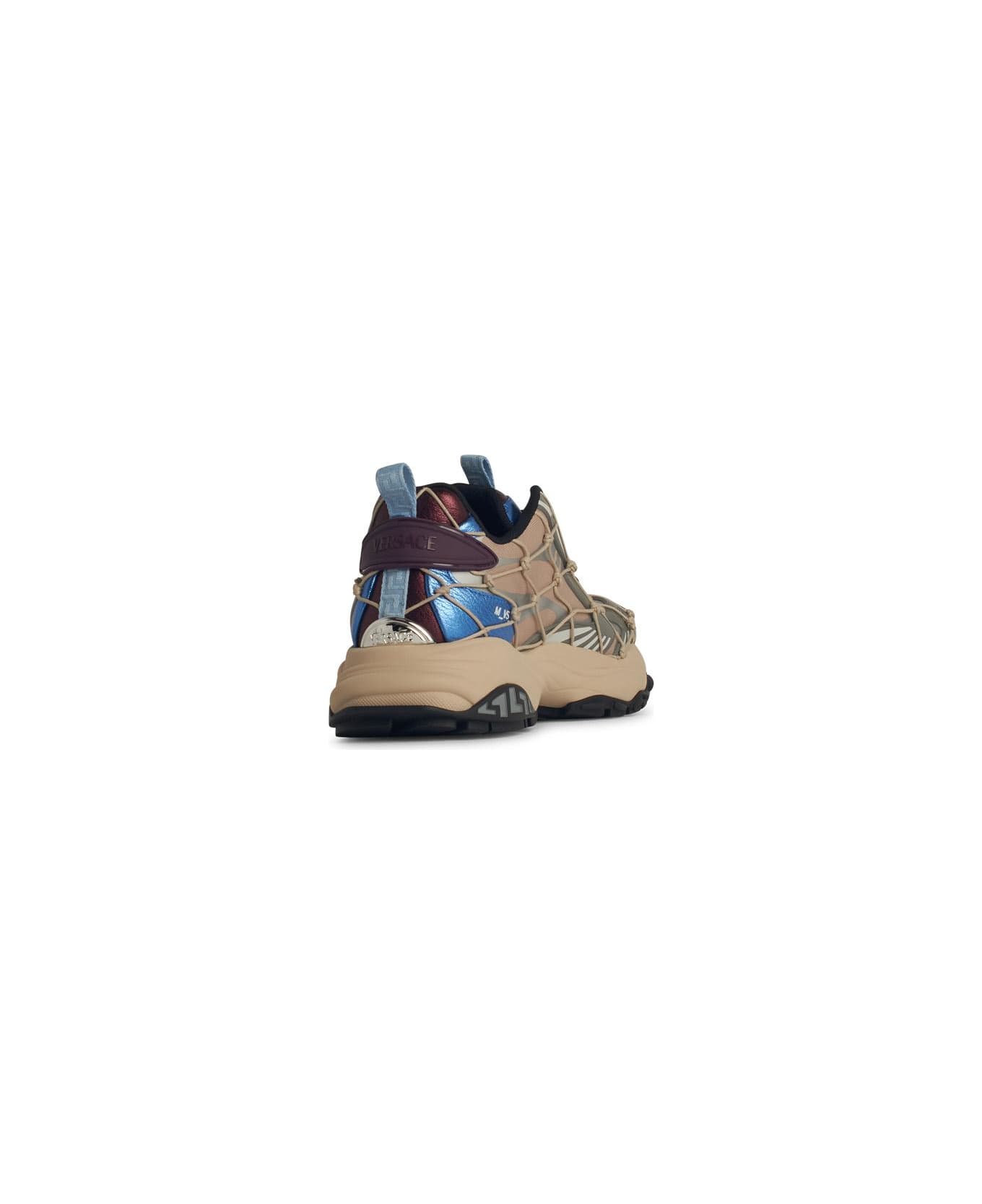 Versace 'mercury' Multicolor Polyester Sneakers - Multicolor