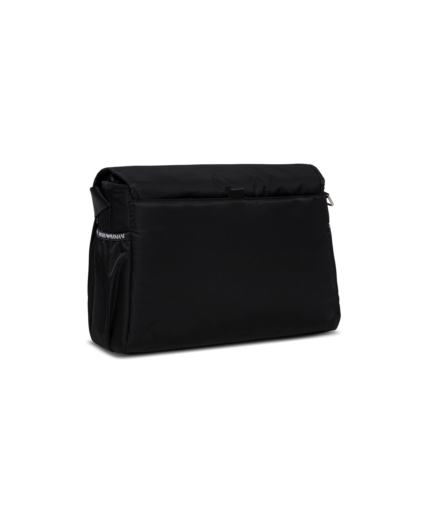 Emporio Armani Crossbody Mummy Bag In Black Nylon - Black