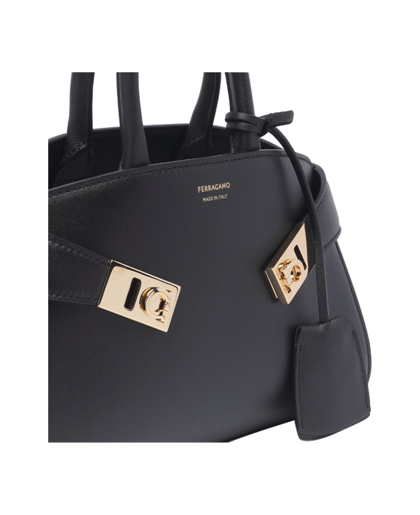 Ferragamo Hug Handbag - BLACK