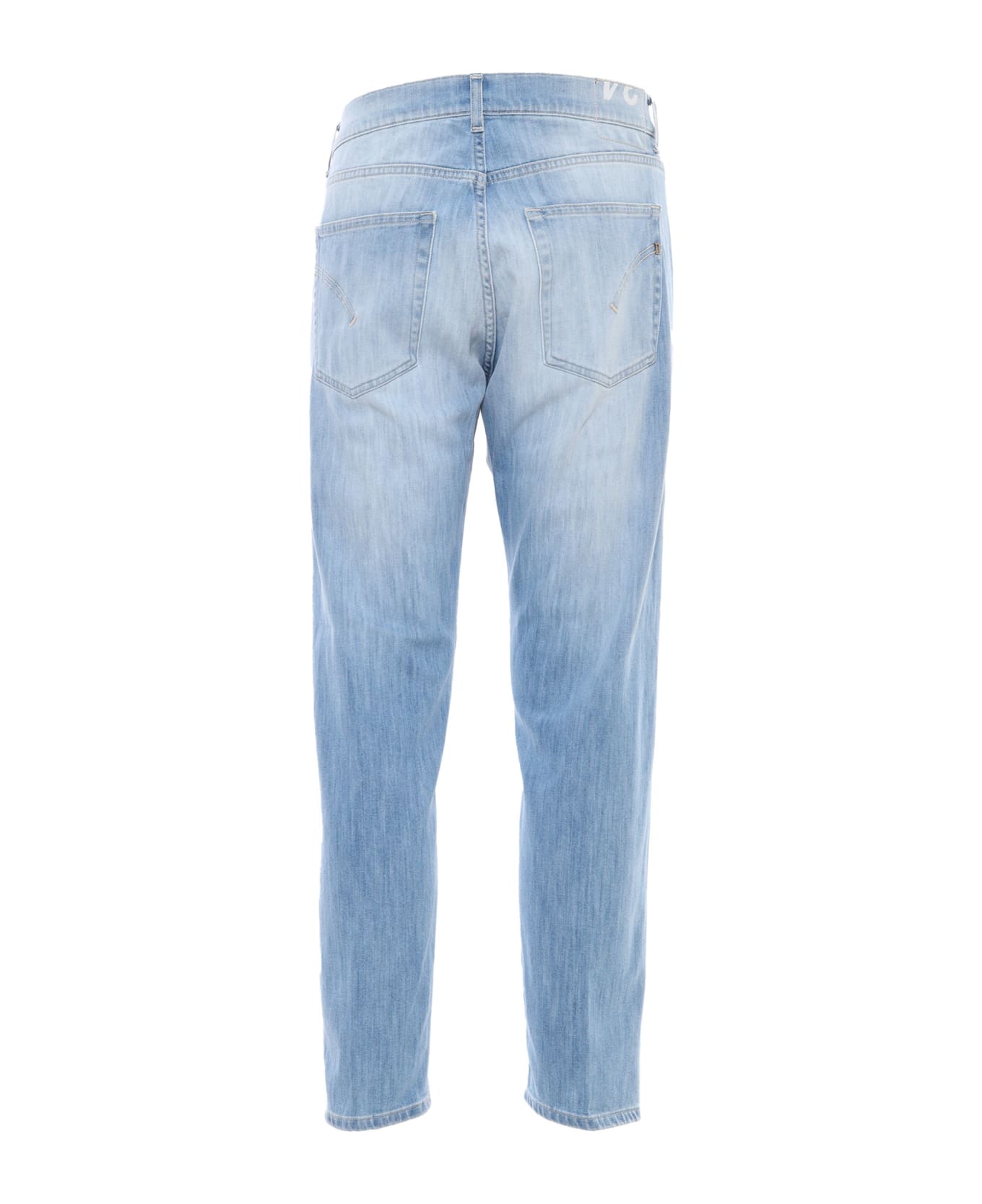 Dondup Washed Light Blue Jeans - Denim