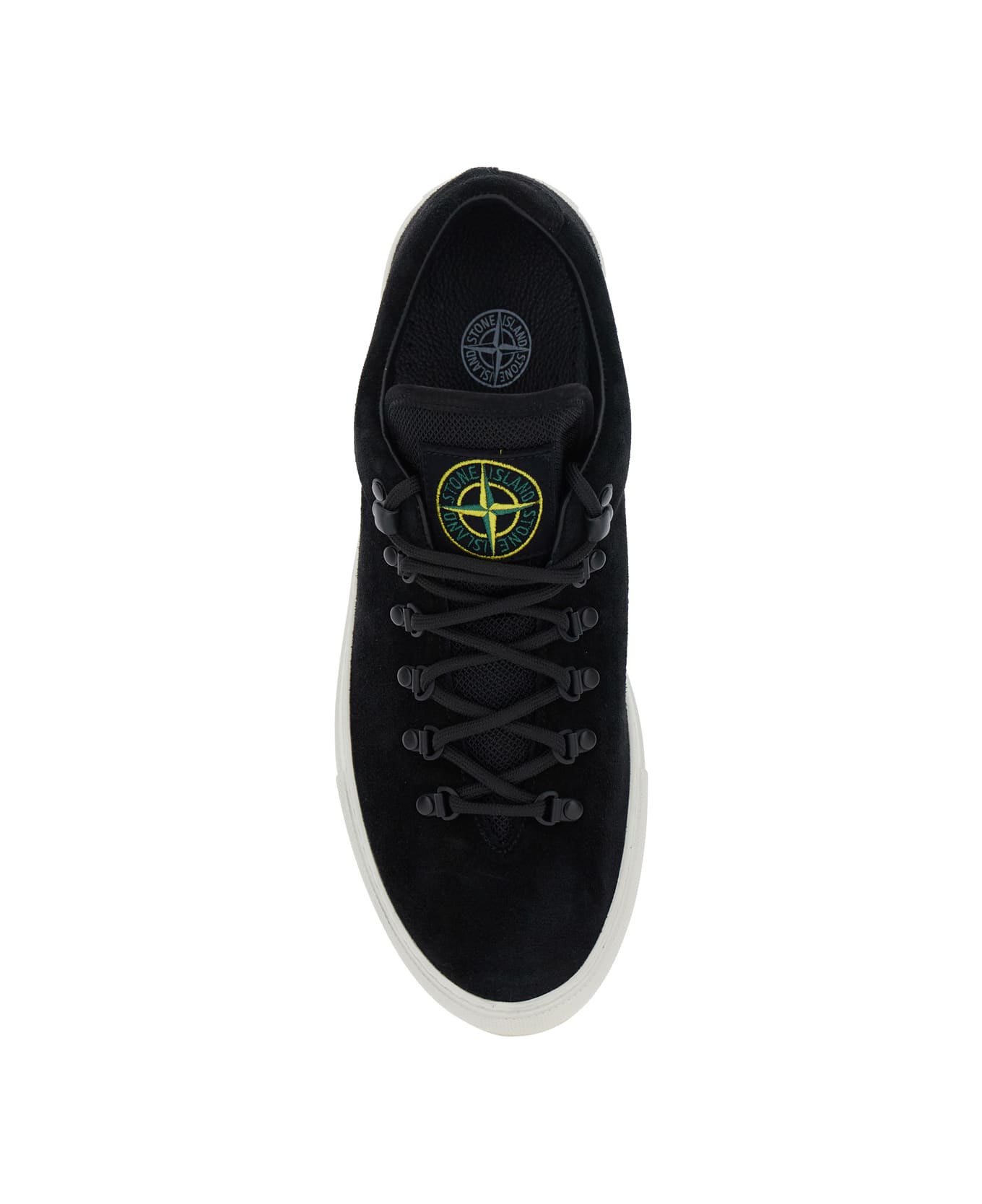 Stone Island Logo Sneakers - Black