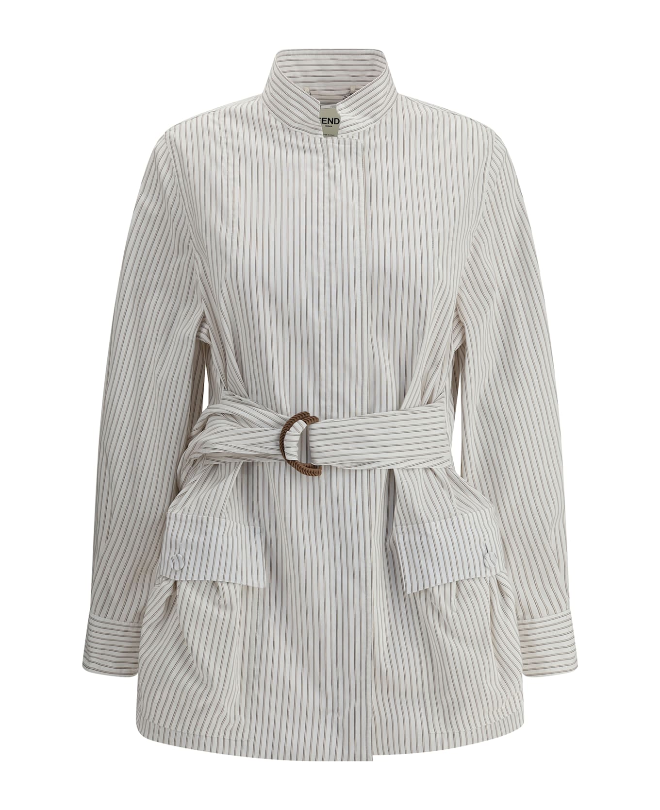 Fendi Striped Shirt Jacket