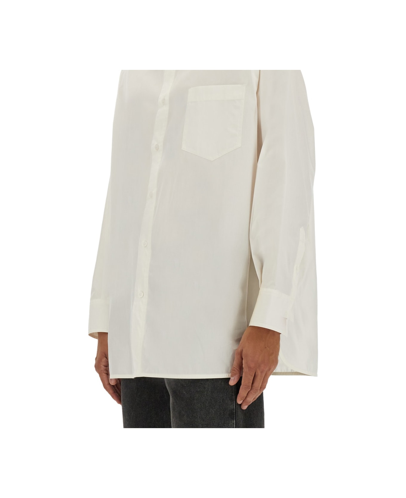 MM6 Maison Margiela Poplin Shirt - WHITE