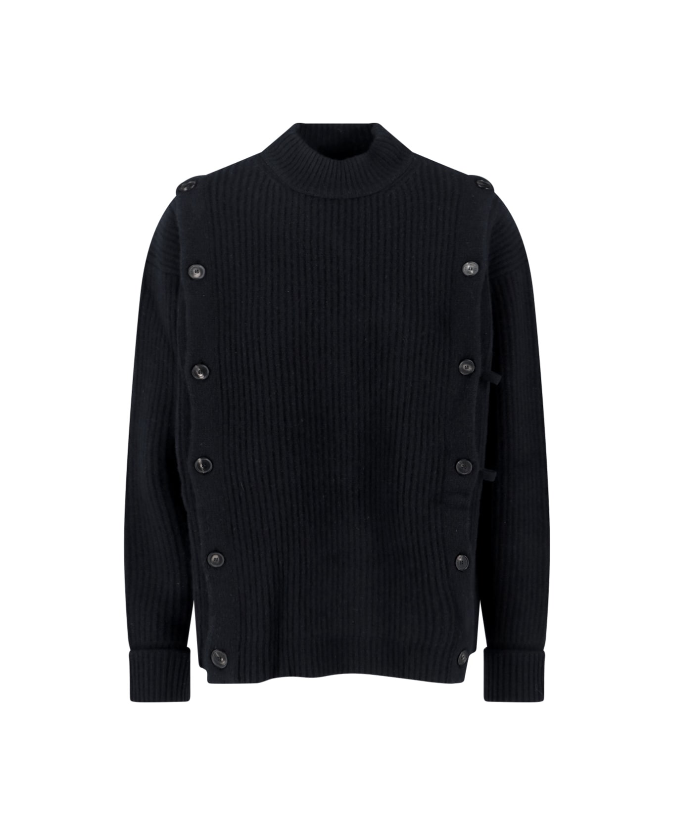 Setchu Wool And Cashmere Blend Sweater - Black  