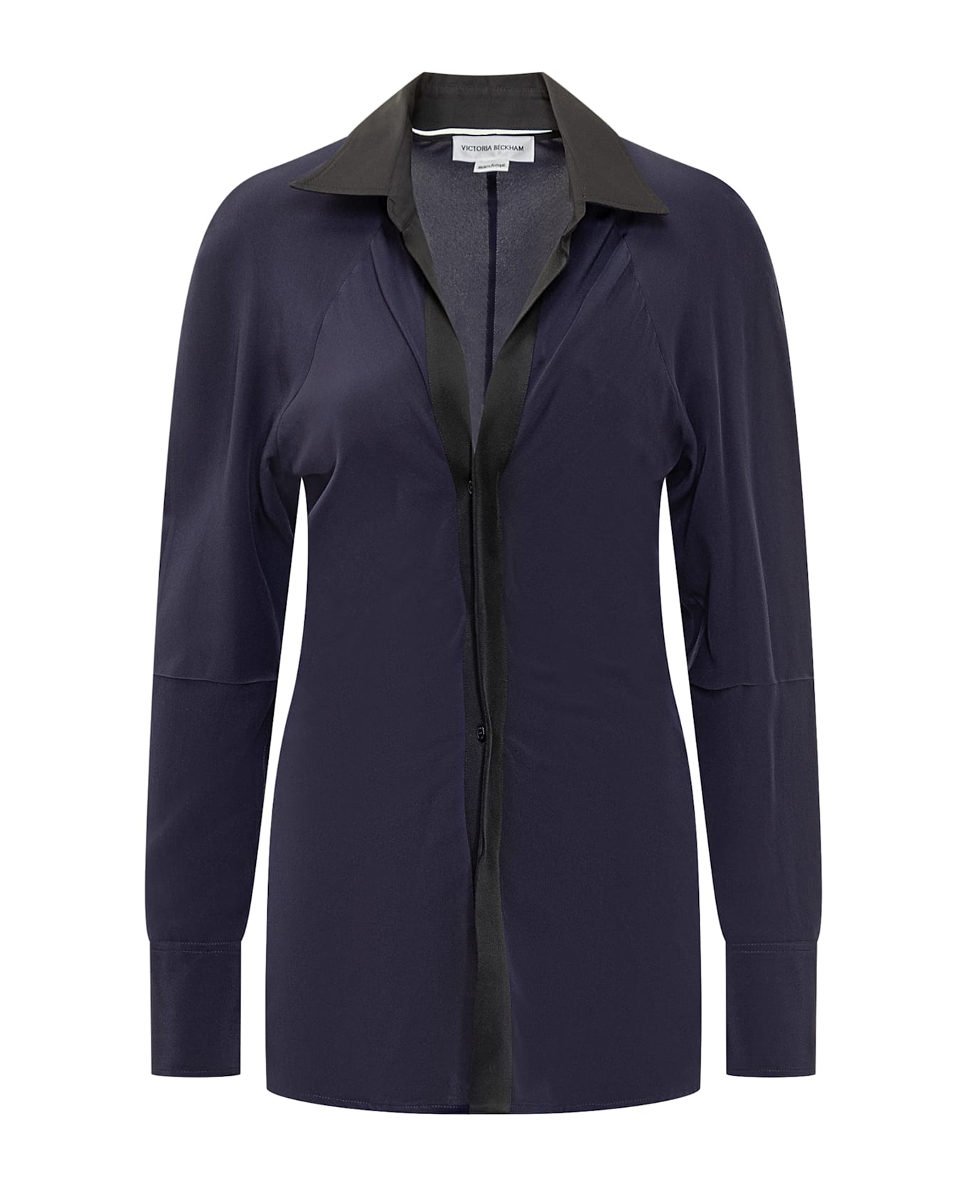 Victoria Beckham Silk Shirt - INK BLUE