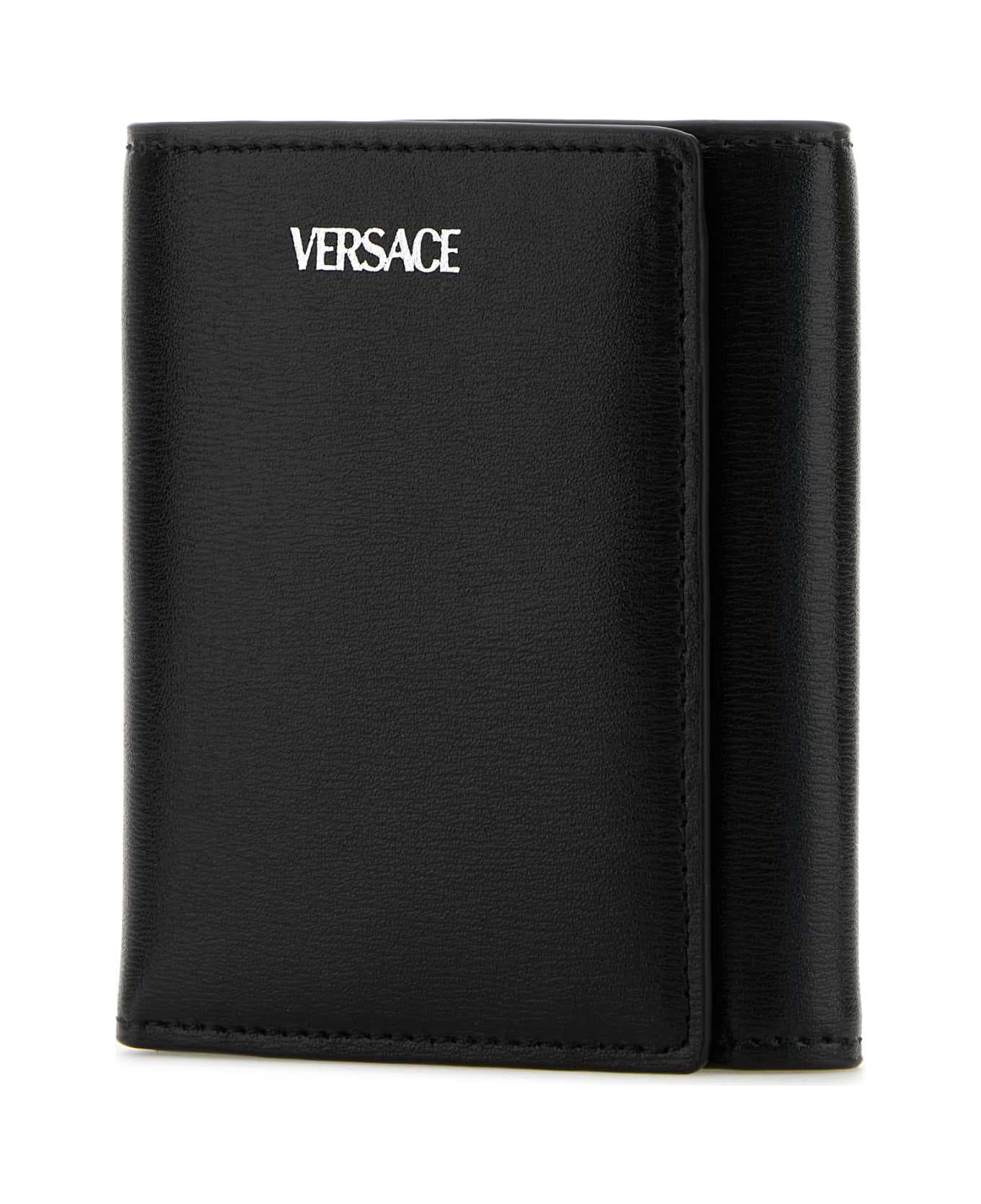 Versace Black Leather Wallet - BLACKPALLADIUM