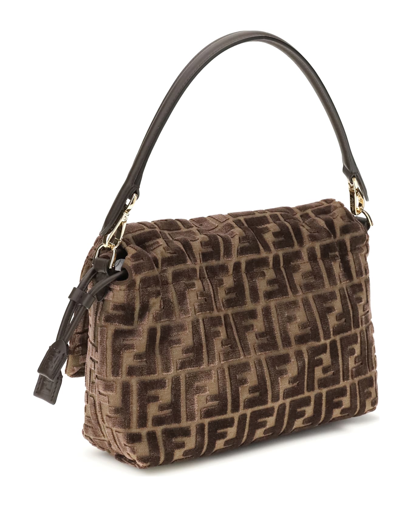 Fendi Medium Mamma Baguette Shoulder Bag - BROWN