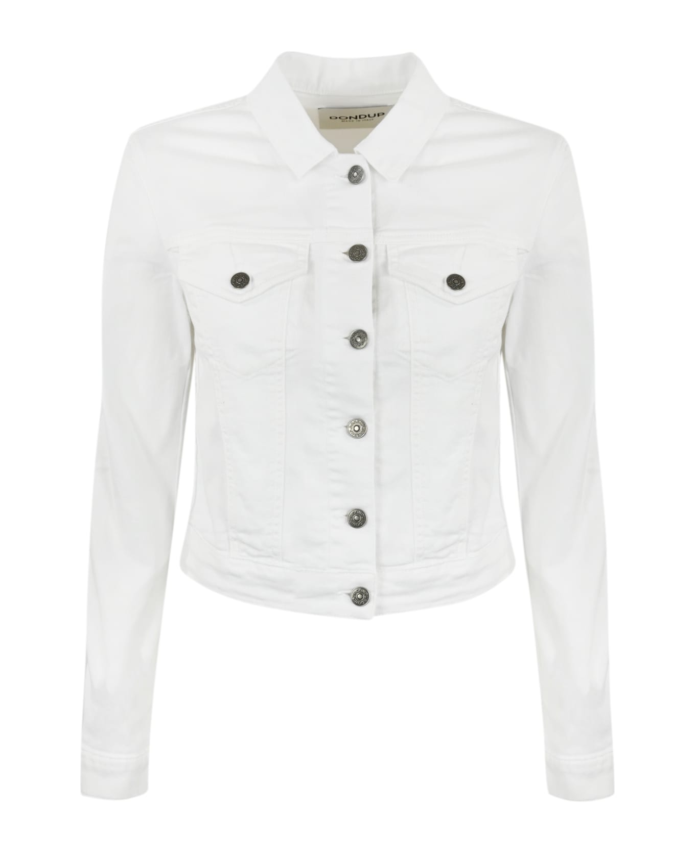Dondup White Denim Jacket - Bianco