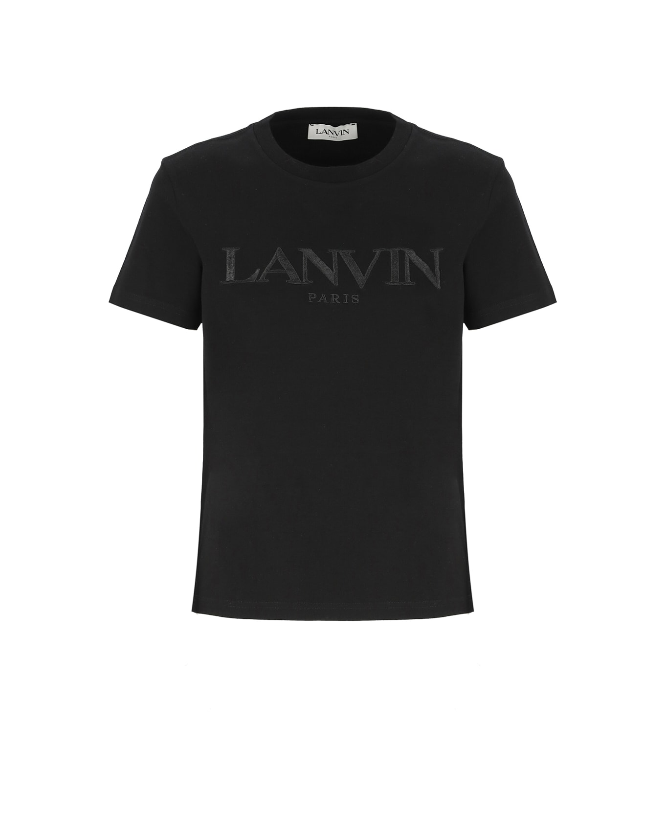 Lanvin Cotton Logoed T-shirt - Black