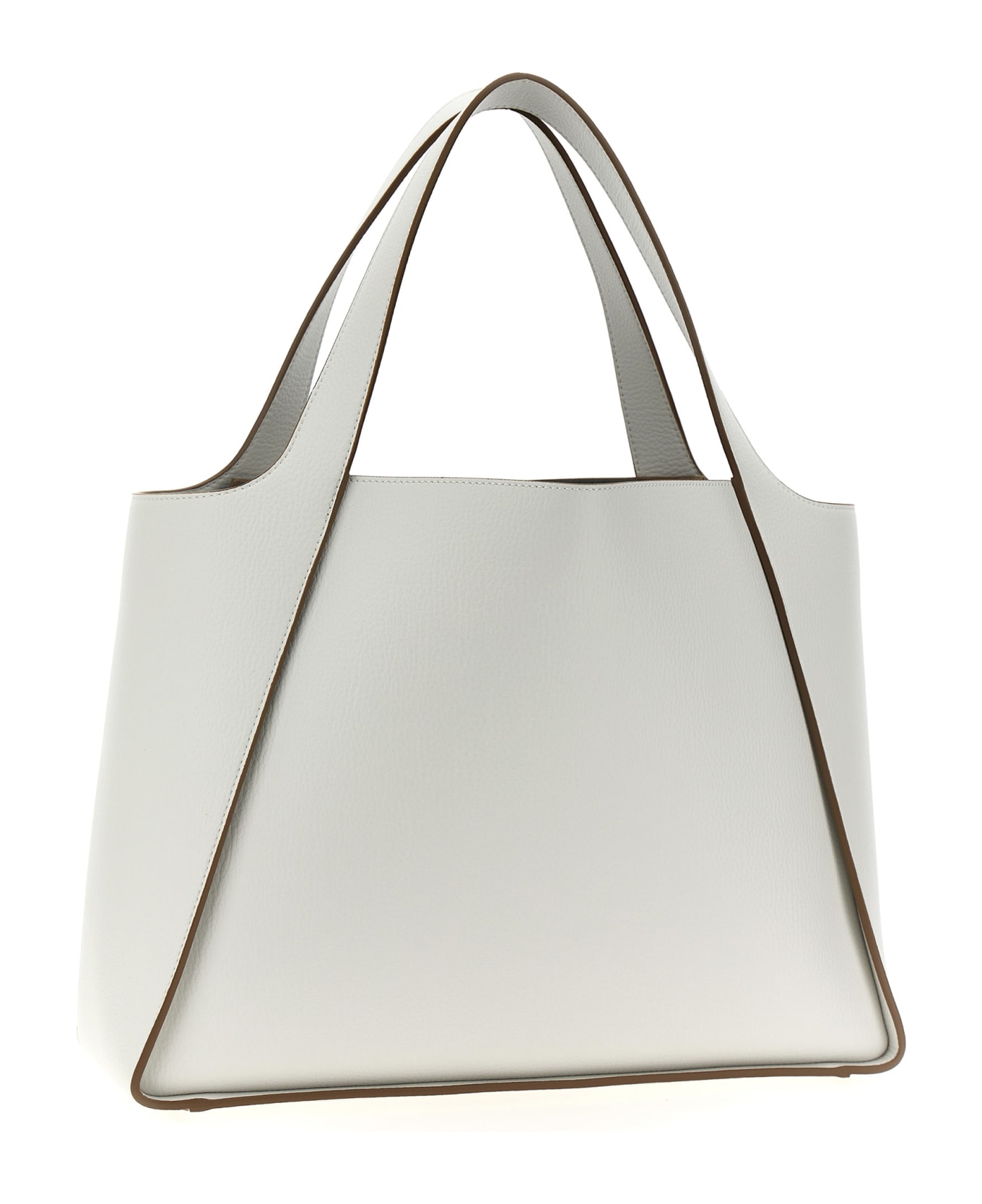 Stella McCartney Stella Logo Detailed Top Handle Bag - White