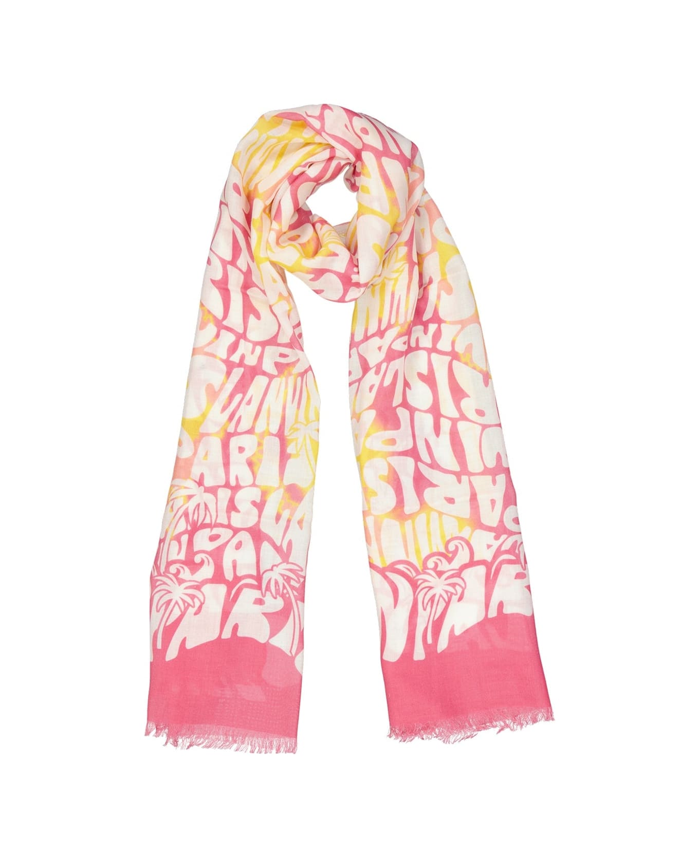 Lanvin Wool Printed Scarf - Pink