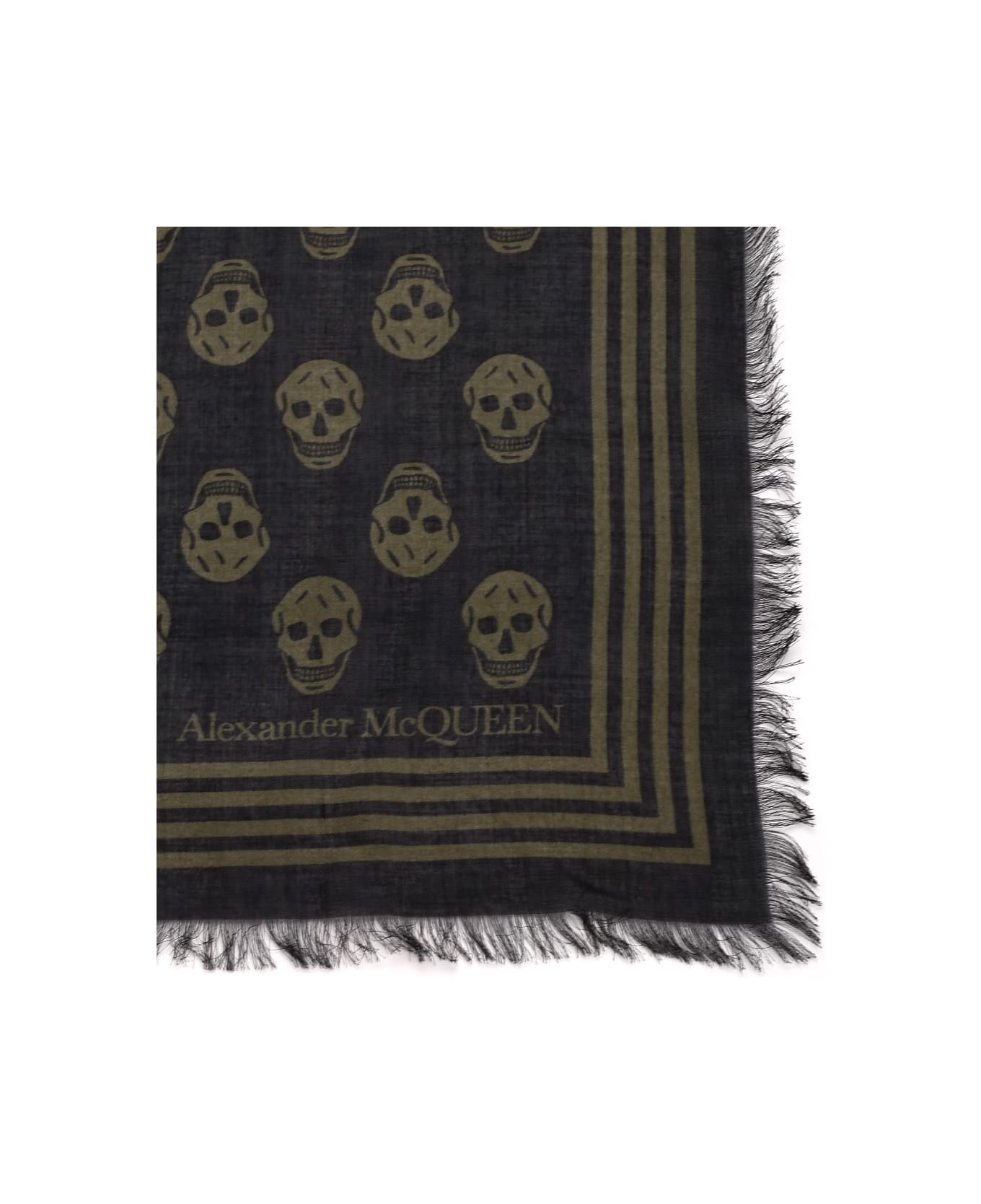 Alexander McQueen Ca Biker - Black Khaki スカーフ