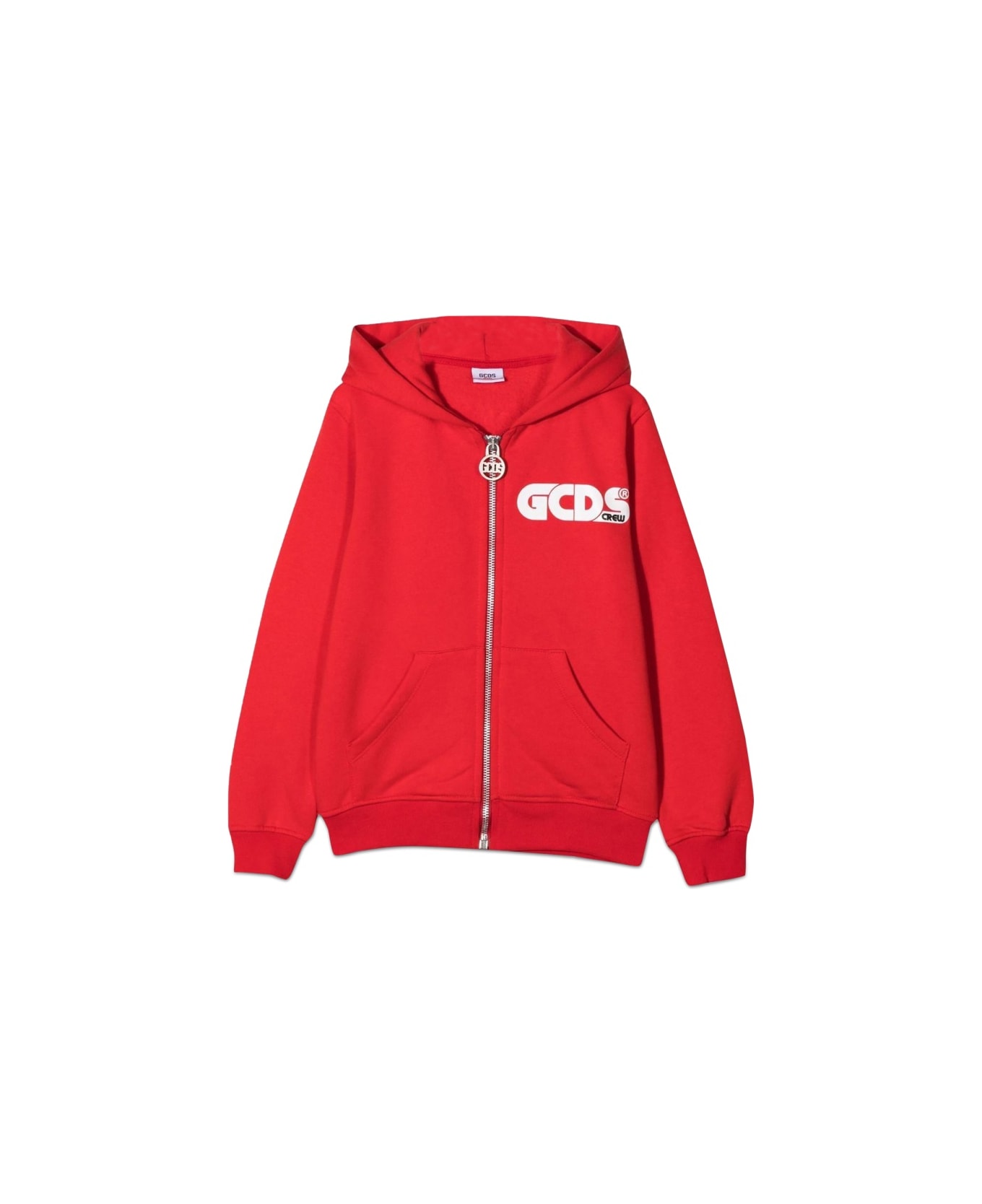 GCDS Zip Hoodie Boy - RED