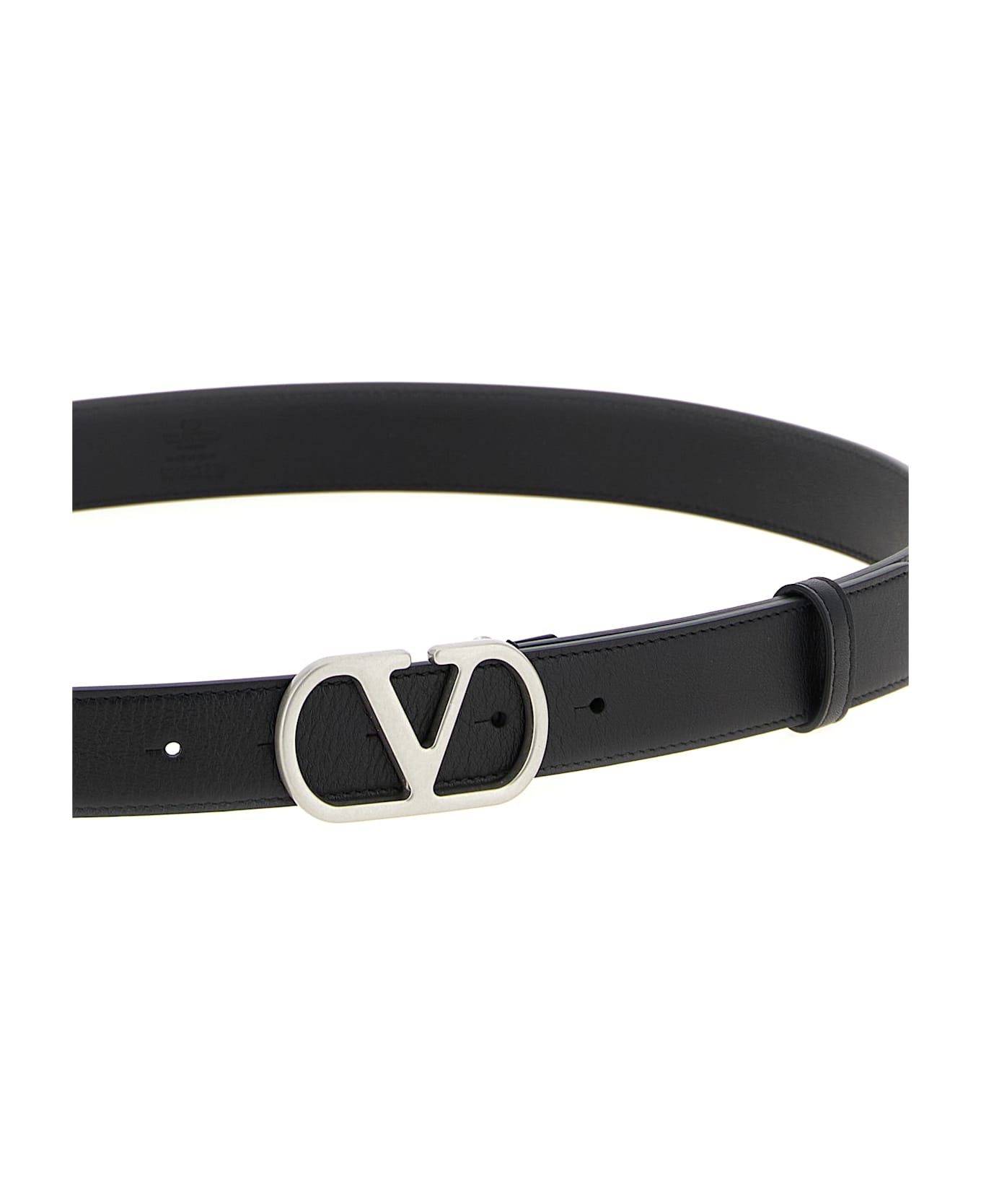Valentino Garavani Vlogo Signature Belt - Black  