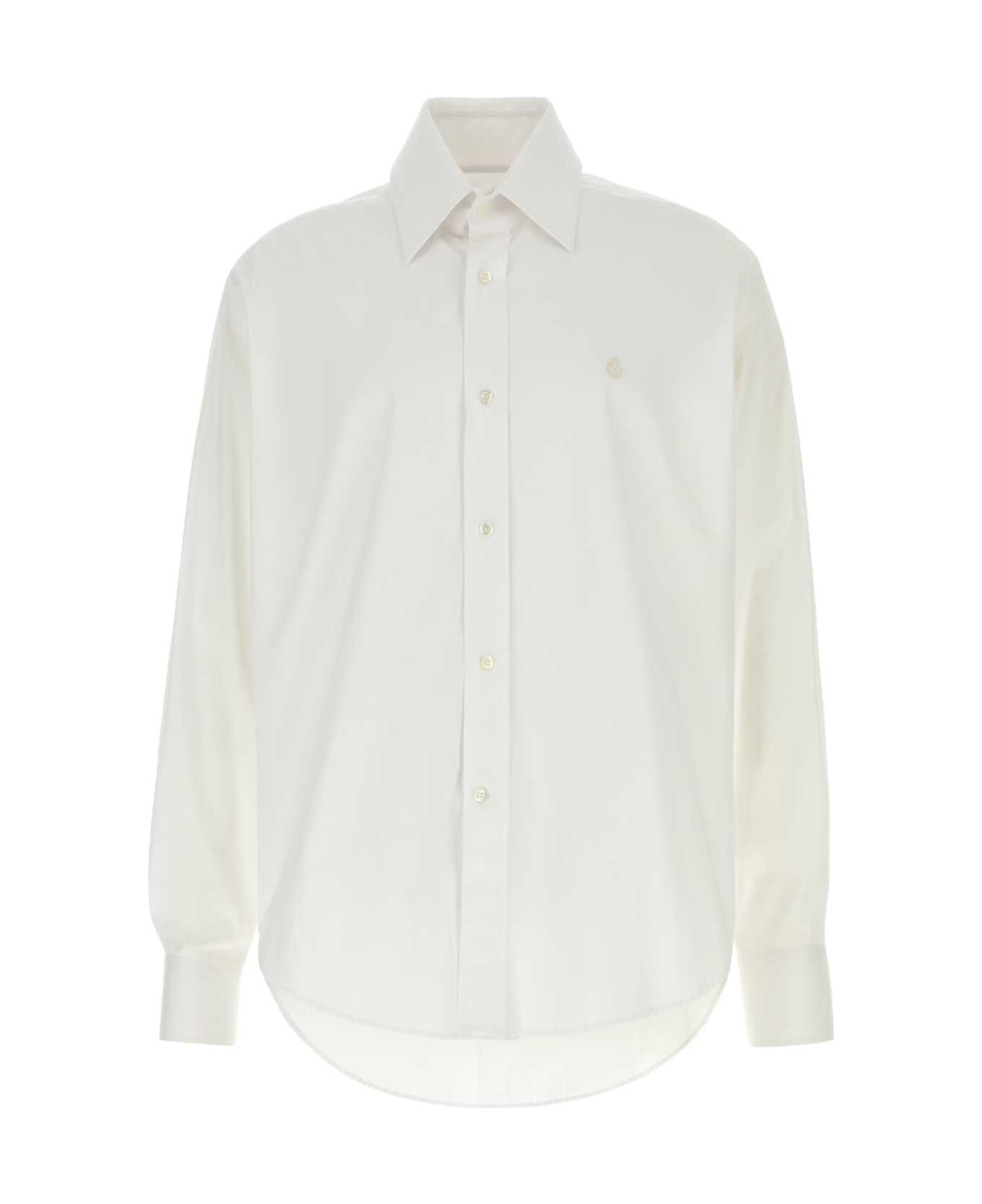 White Poplin Shirt - Thumbnail 2