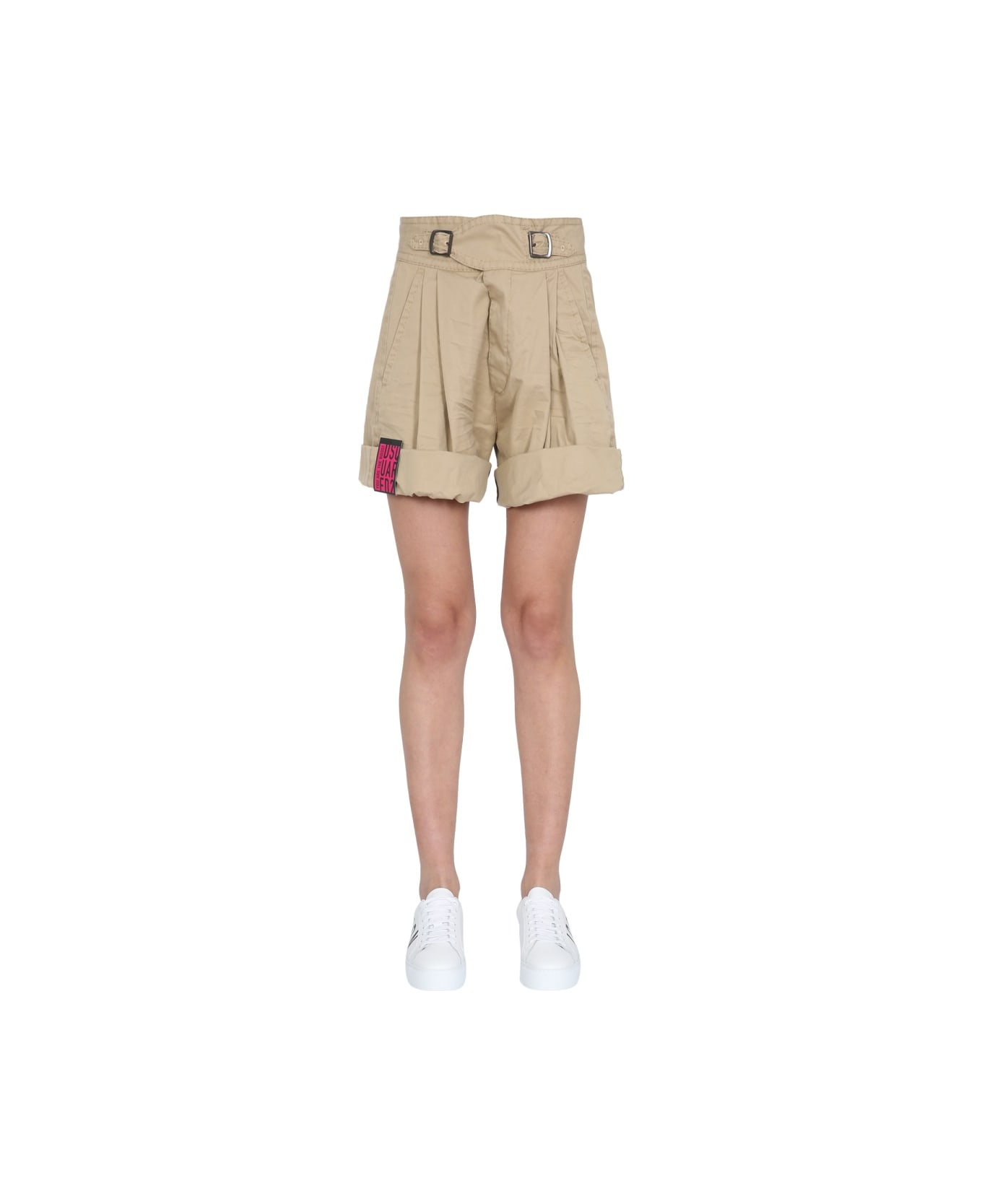 Dsquared2 Cargo Shorts - BEIGE
