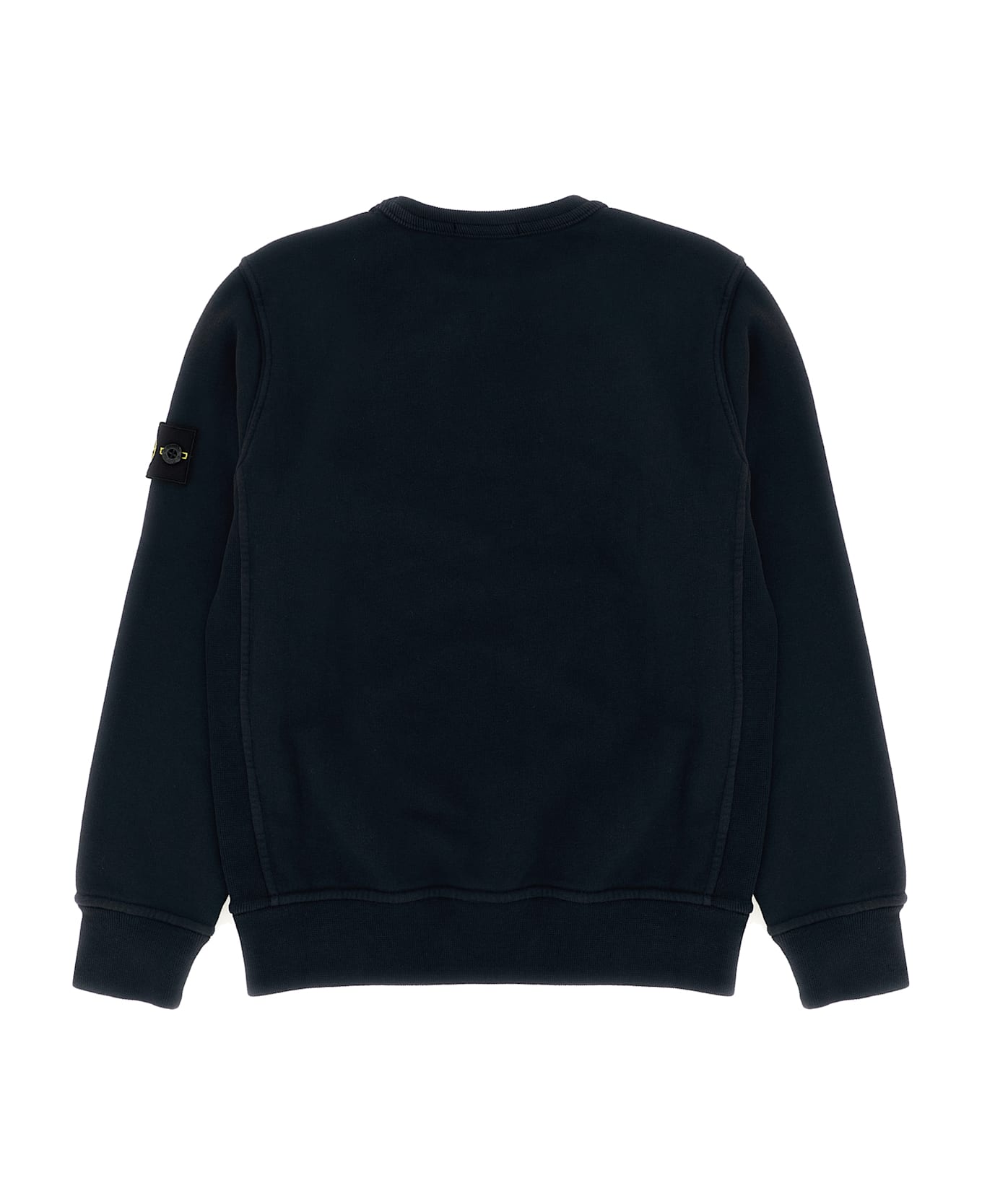 Stone Island Junior Logo Badge Sweatshirt - Black  