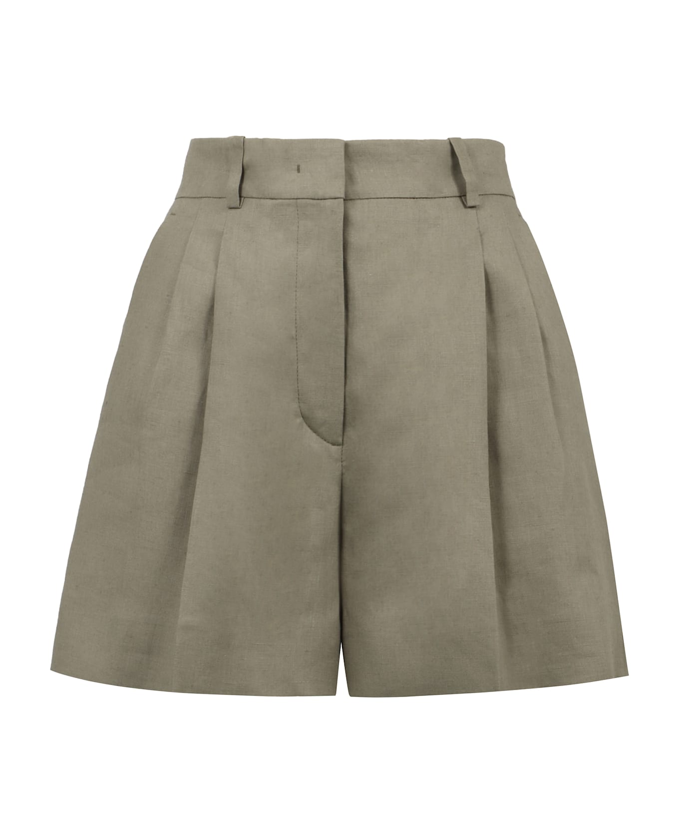 Kiton Linen Shorts - green