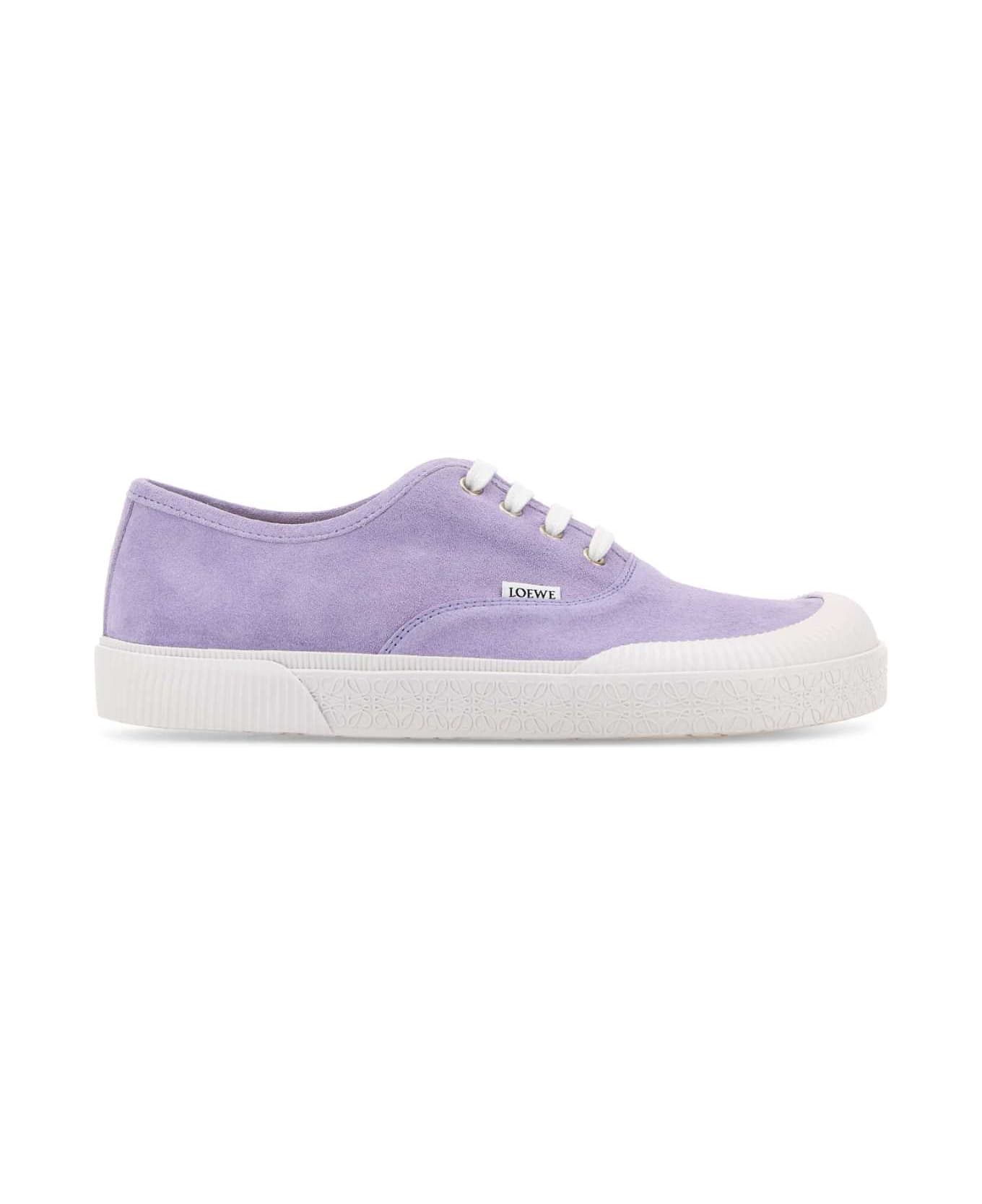 Loewe Lilac Suede Terra Vulca Sneakers - LILAC