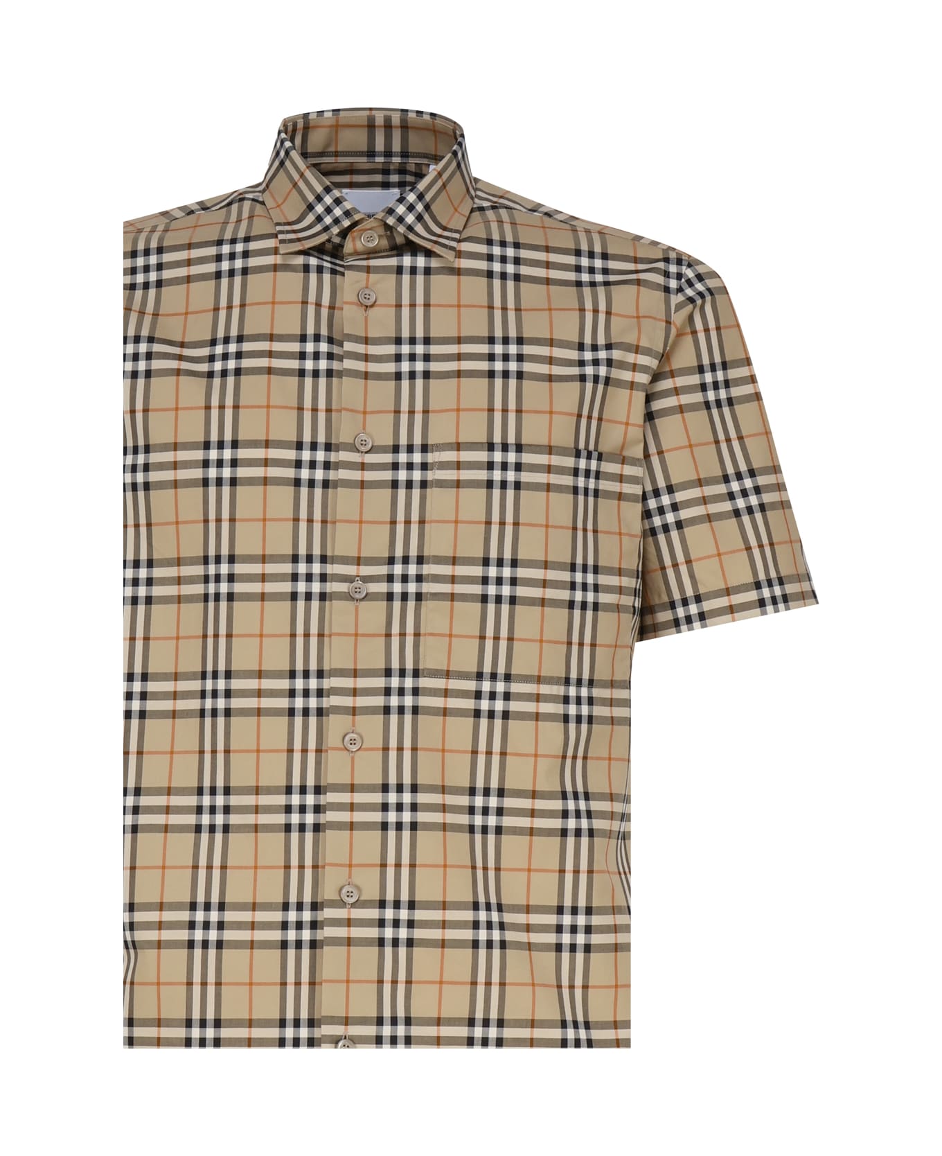 Burberry Vintage Check Shirt In Cotton - Beige