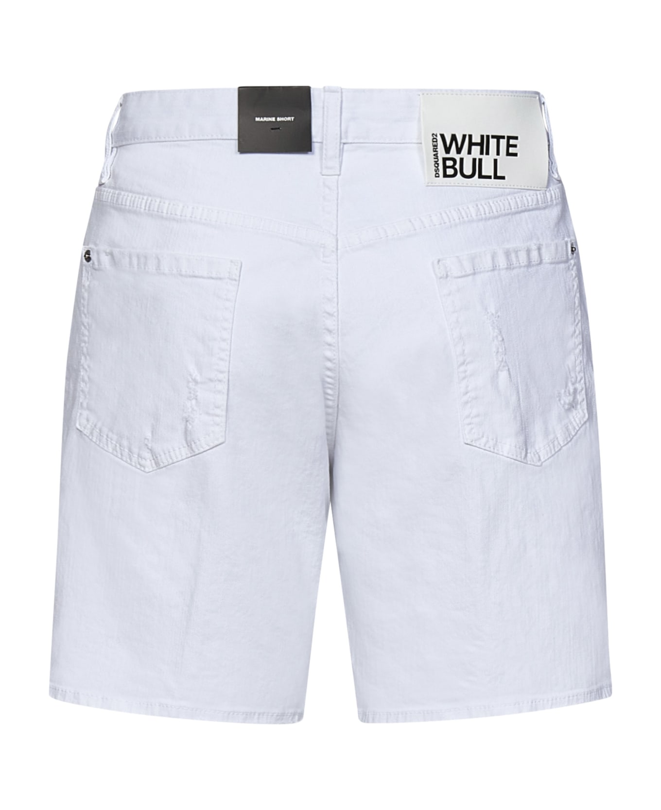 Dsquared2 White Bull Marine Shorts - White
