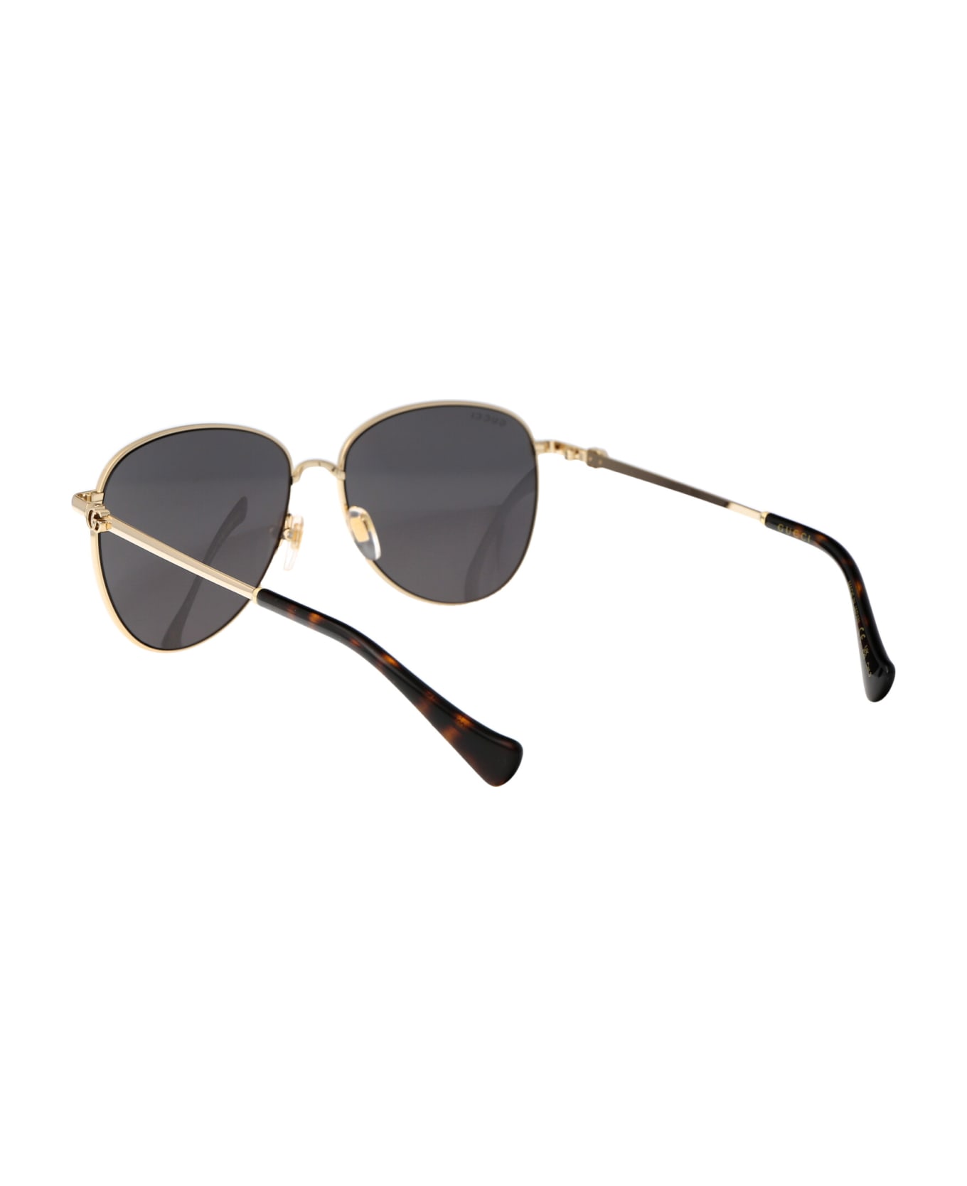 Gucci Eyewear Gg1419s Sunglasses - 001 GOLD GOLD GREY サングラス