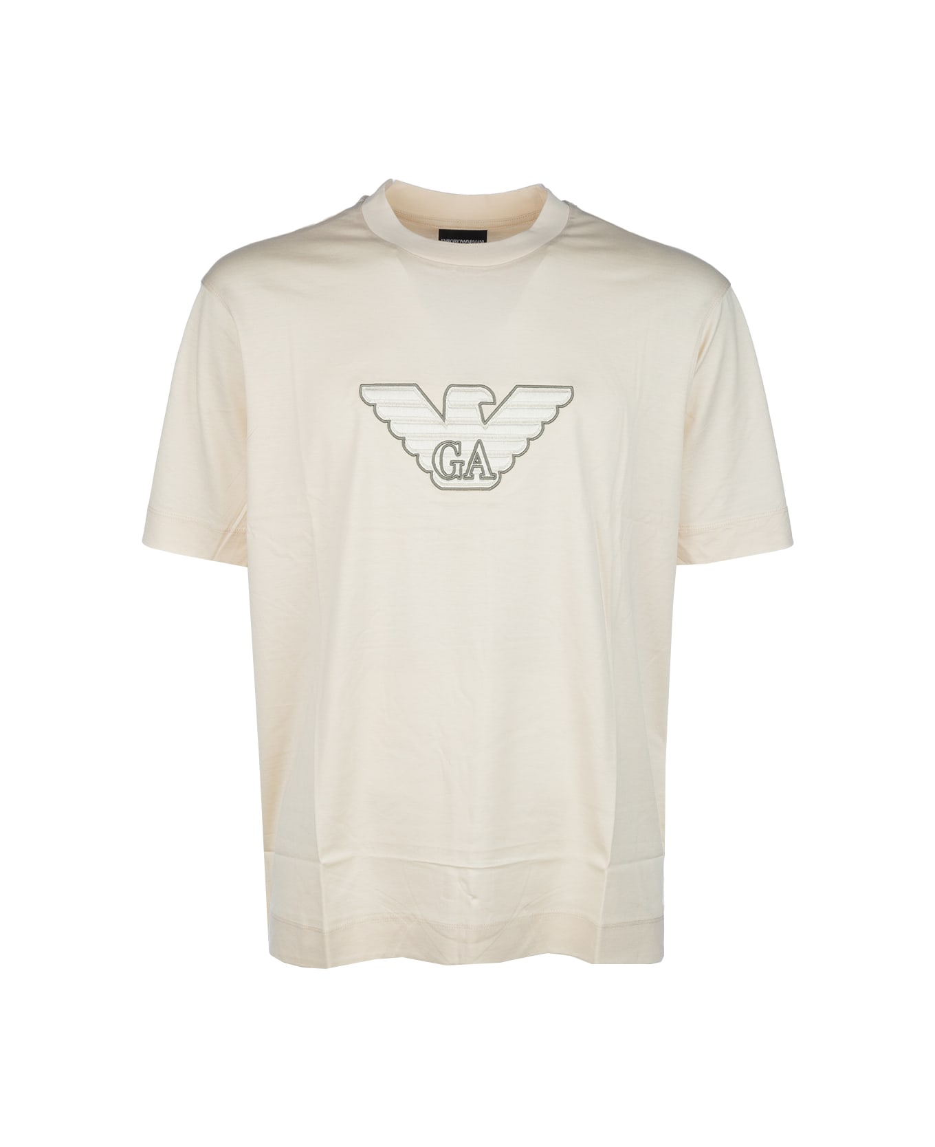 Emporio Armani T-shirt - ECRU DIS 2EMBRO