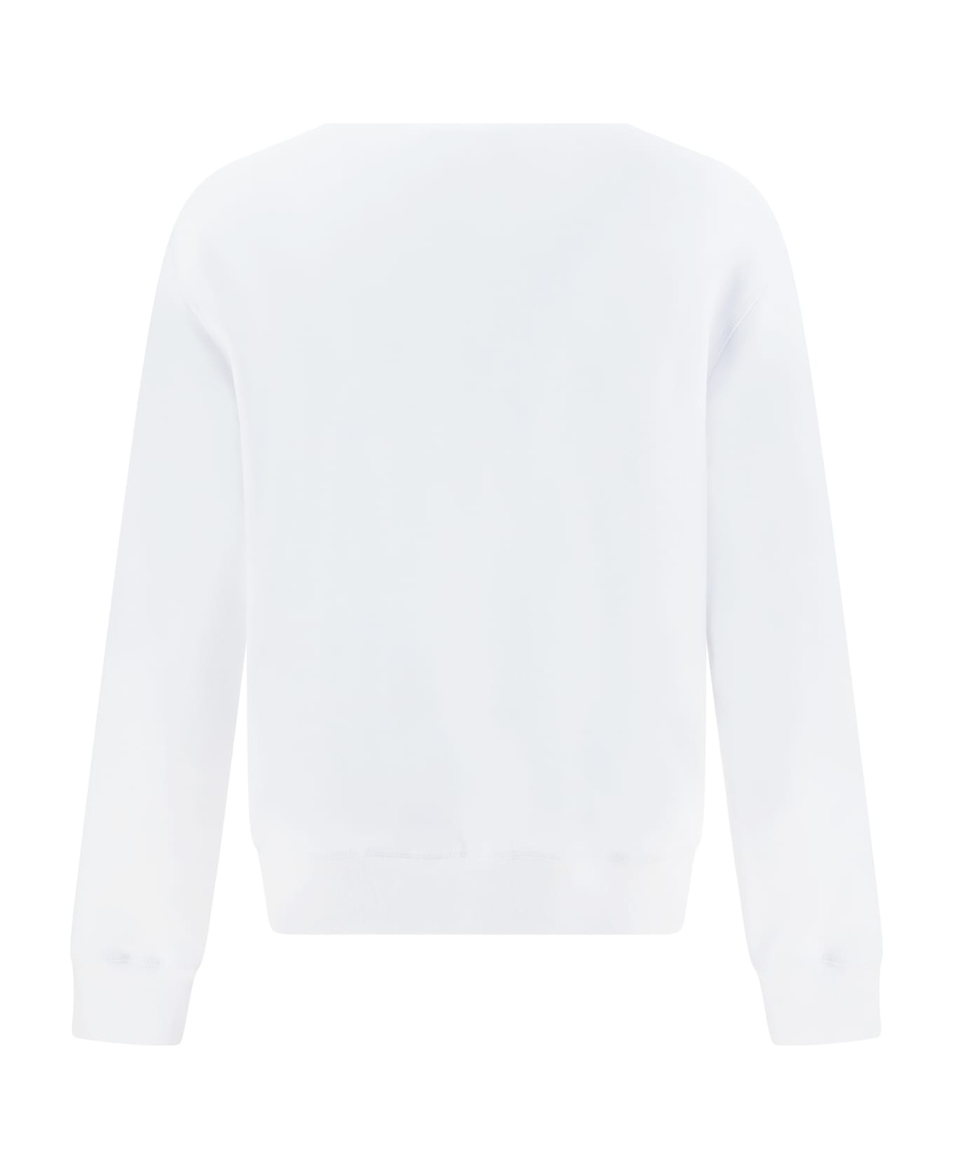 Dsquared2 Cotton Sweatshirt With Logo - Bianco