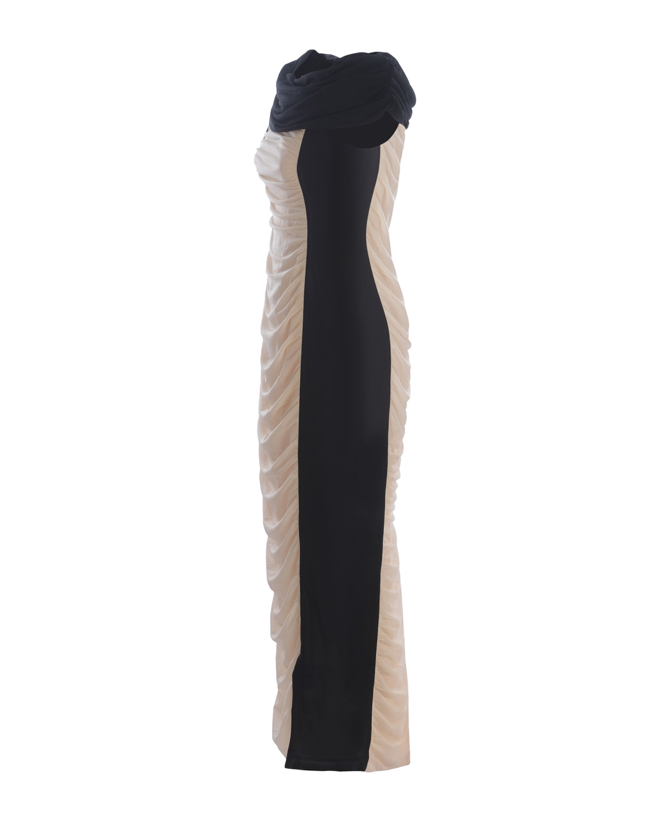 Rotate by Birger Christensen Dress Rotate Made Of Two-tone - Beige
