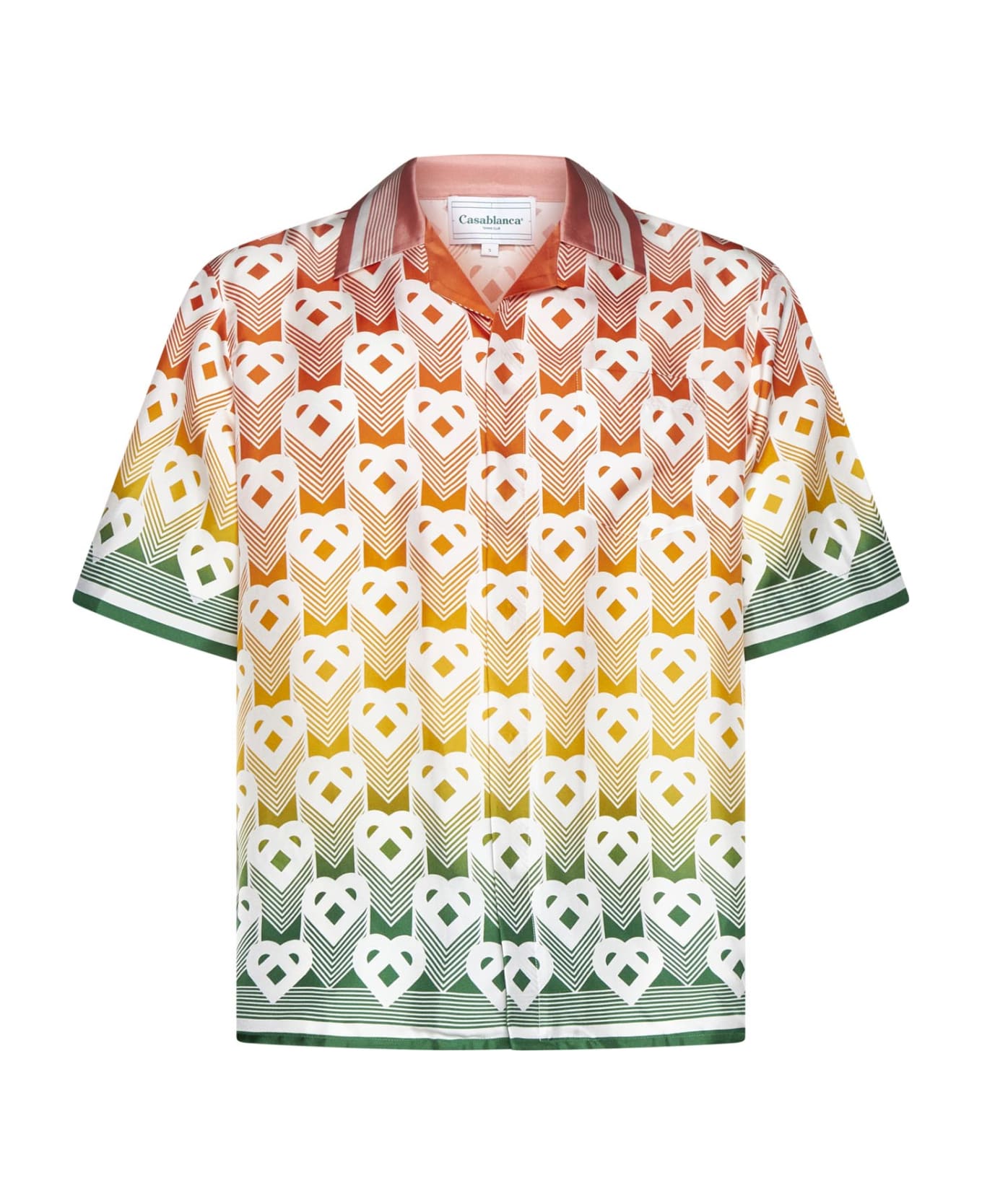 Casablanca Shirt - Heart monogram gradient