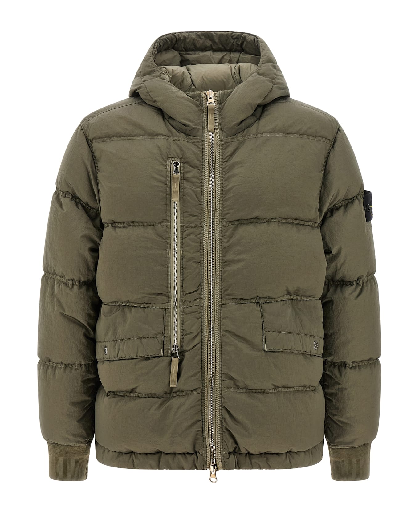 Stone Island Metal Nylon Down Jacket - Green