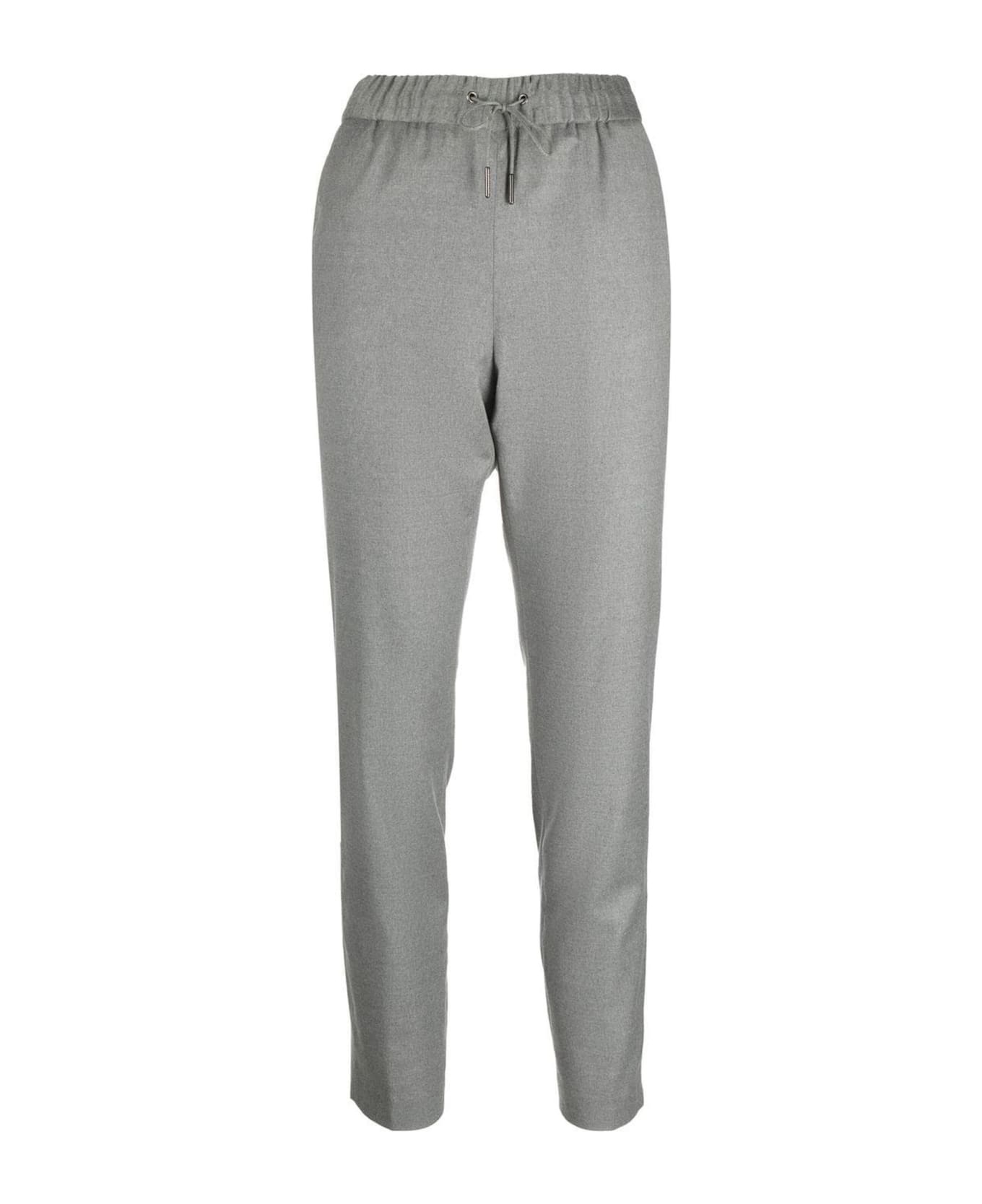Fabiana Filippi Grey Virgin Wool Blend Pants - Grey