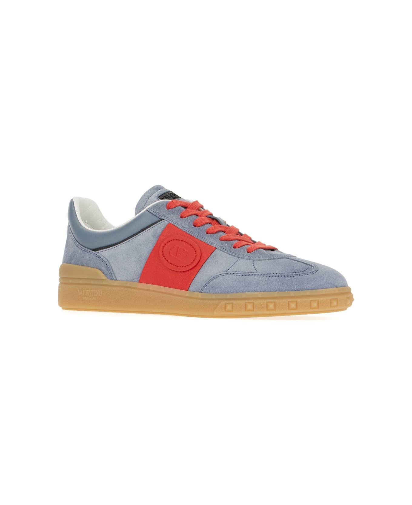Valentino Garavani Multicolor Split Leather Upvillage Sneakers - Grigio
