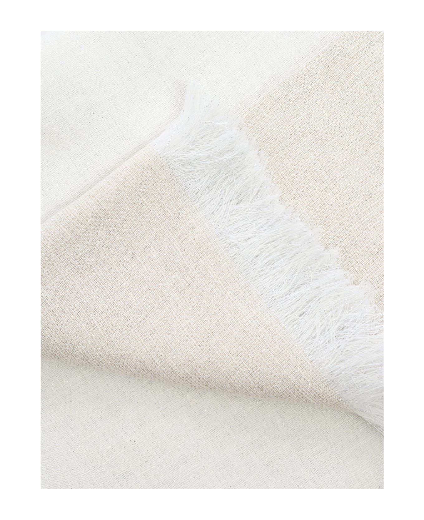 Peserico White Kimono Stole - WHITE