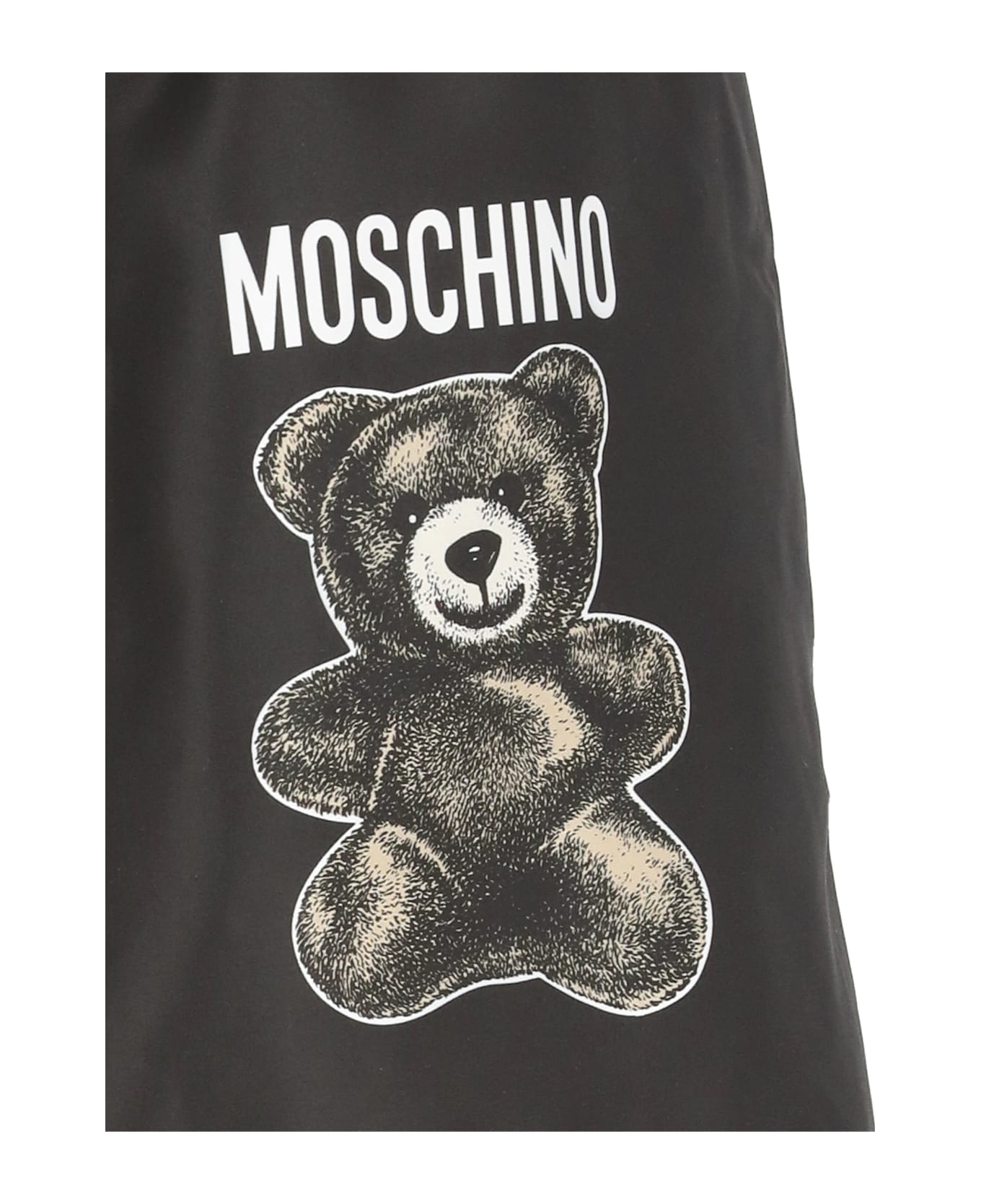 Moschino Double Smiley Swim Trunks - Black