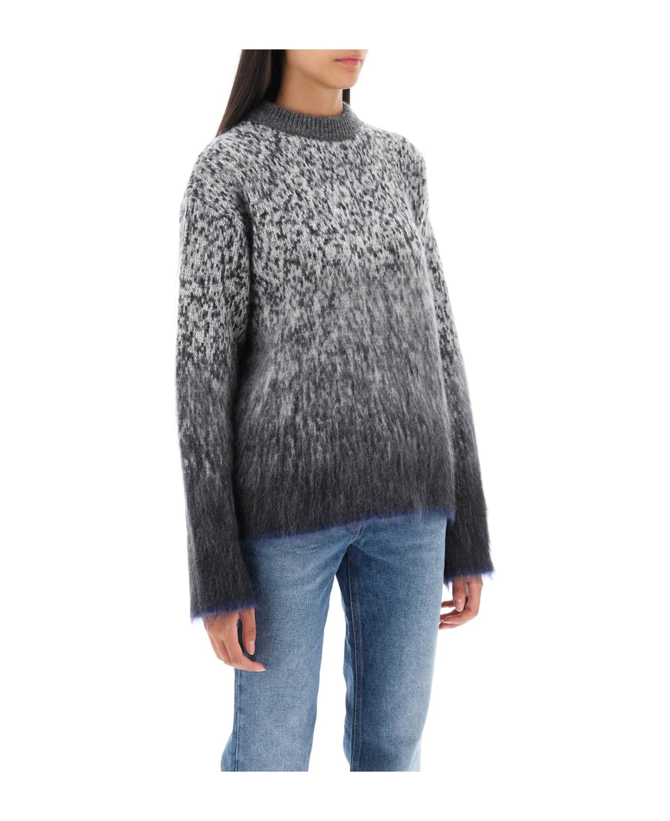 Off-White Arrow Mohair Sweater - DARK GREY (Grey)