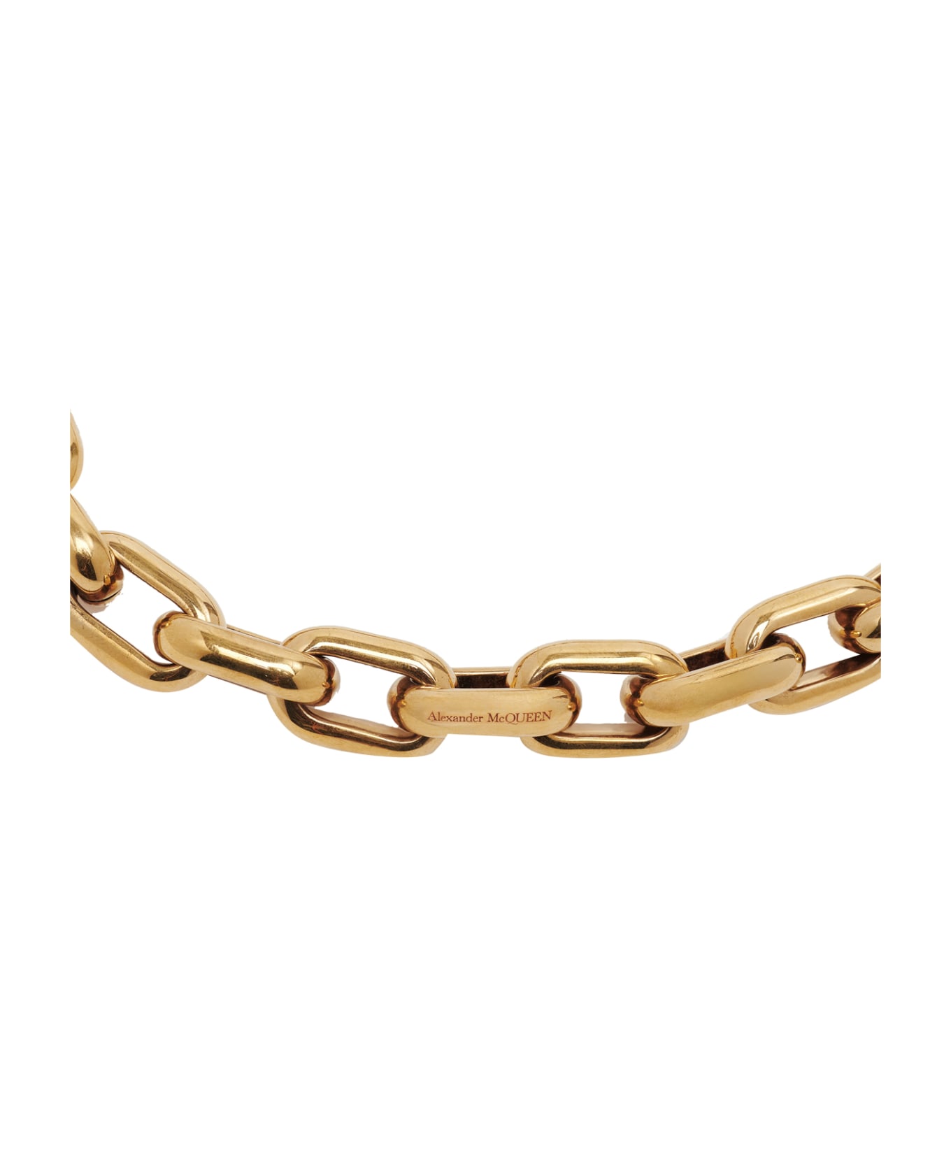 Alexander McQueen Peak Chain Necklace - Golden