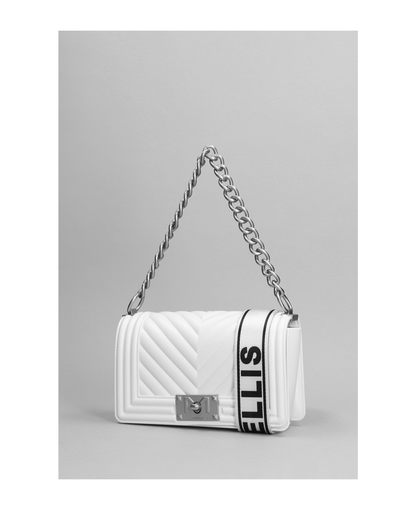 Marc Ellis Flat S Shoulder Bag In White Pvc - white ショルダーバッグ