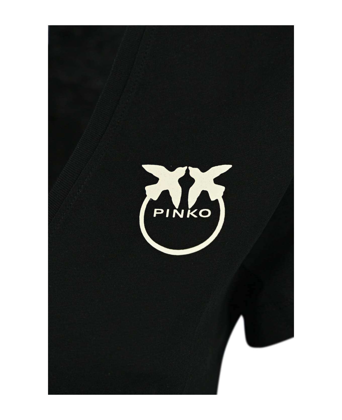 Pinko 'turbato' T-shirt With Logo - Nero Tシャツ