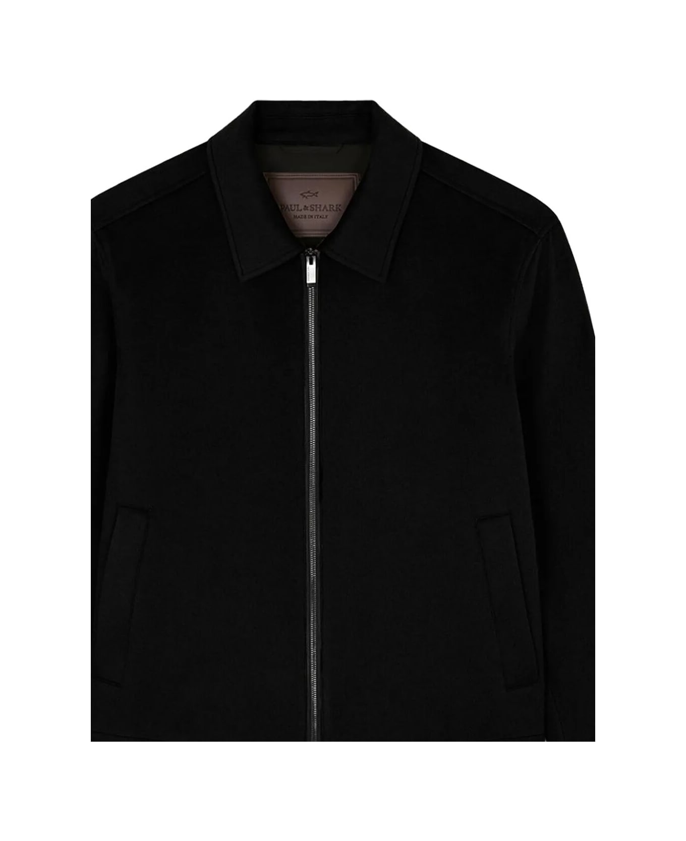 Paul&Shark Blouson Made With A Loro Piana Green Storm System Fabric - Nero