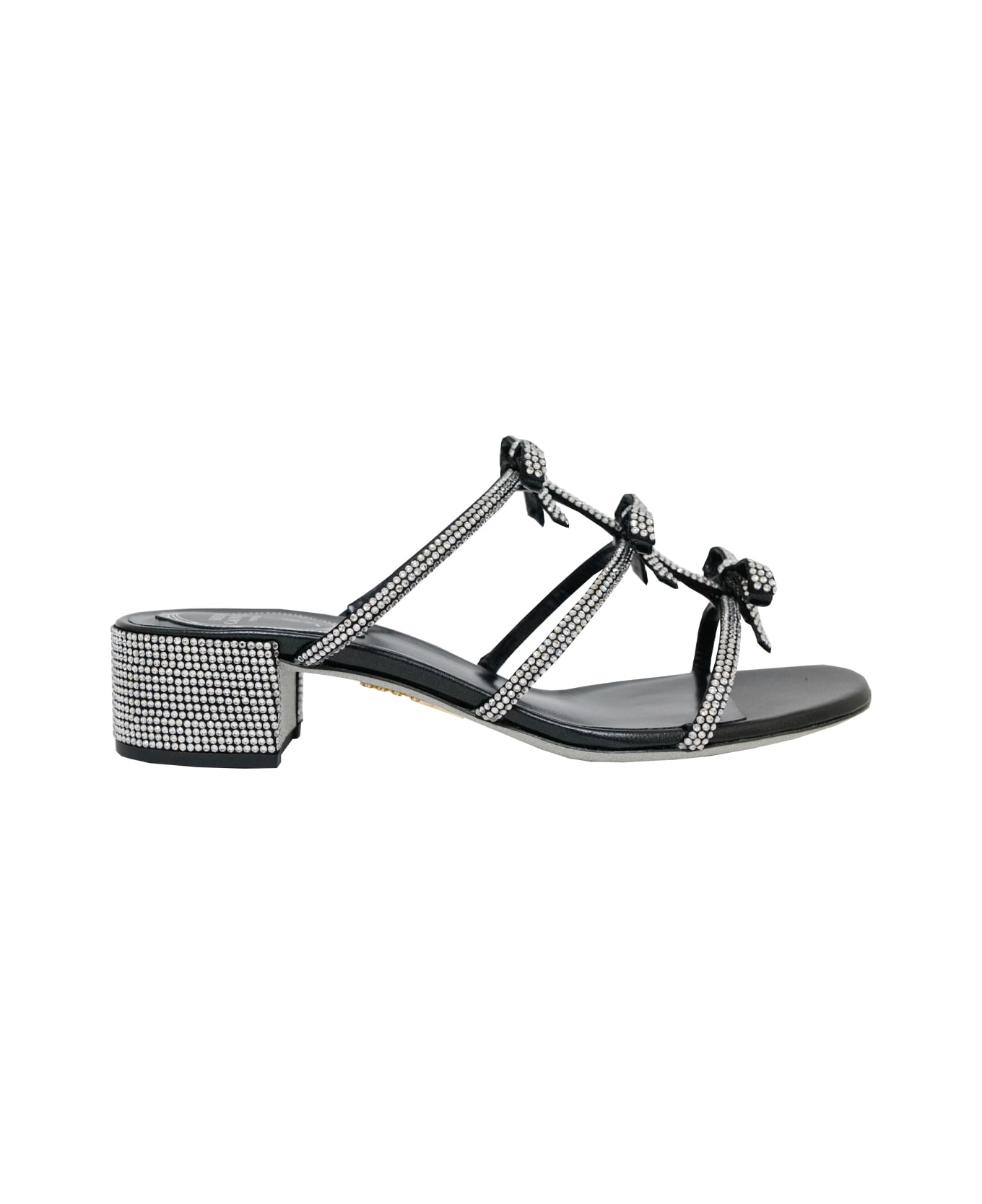 René Caovilla Flat Sandals - Black サンダル