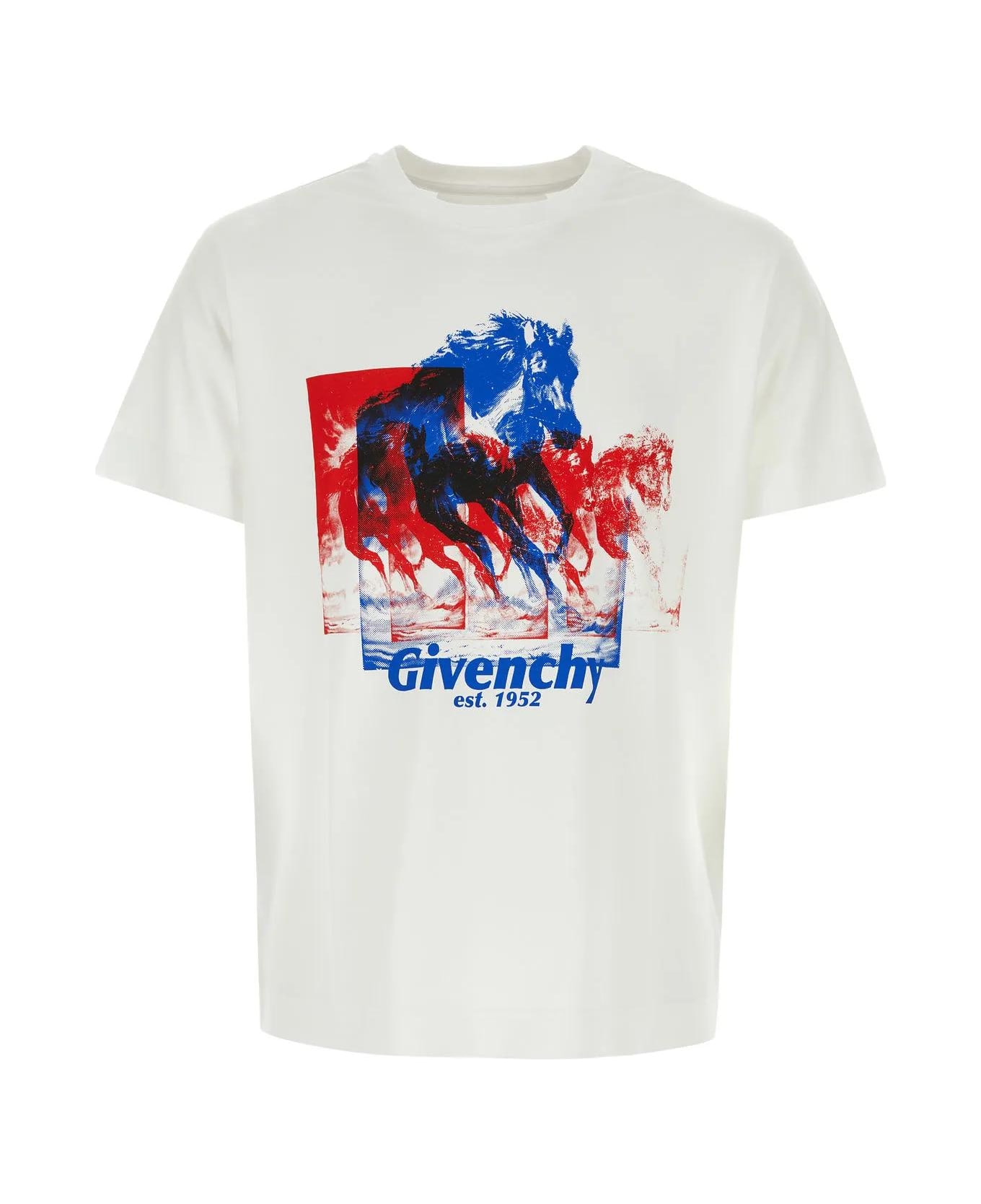 Givenchy White Cotton T-shirt - WHITE