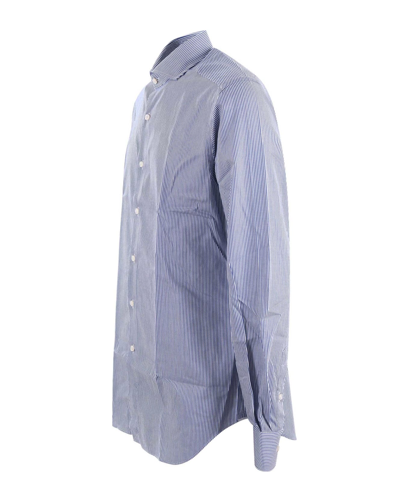 Xacus Shirt - Bianco/blu