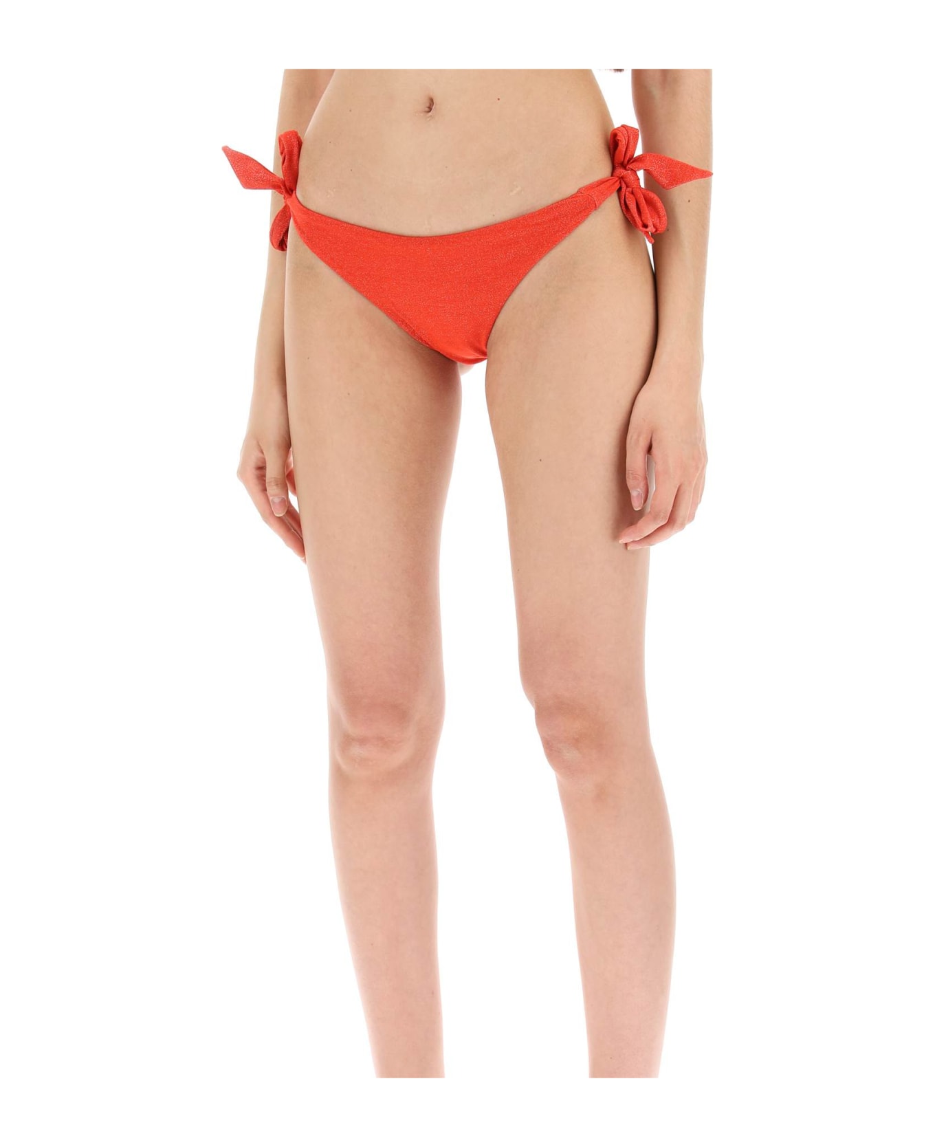 Max Mara 'bikini Slip In Jersey And Lure - CORALLO (Metallic)